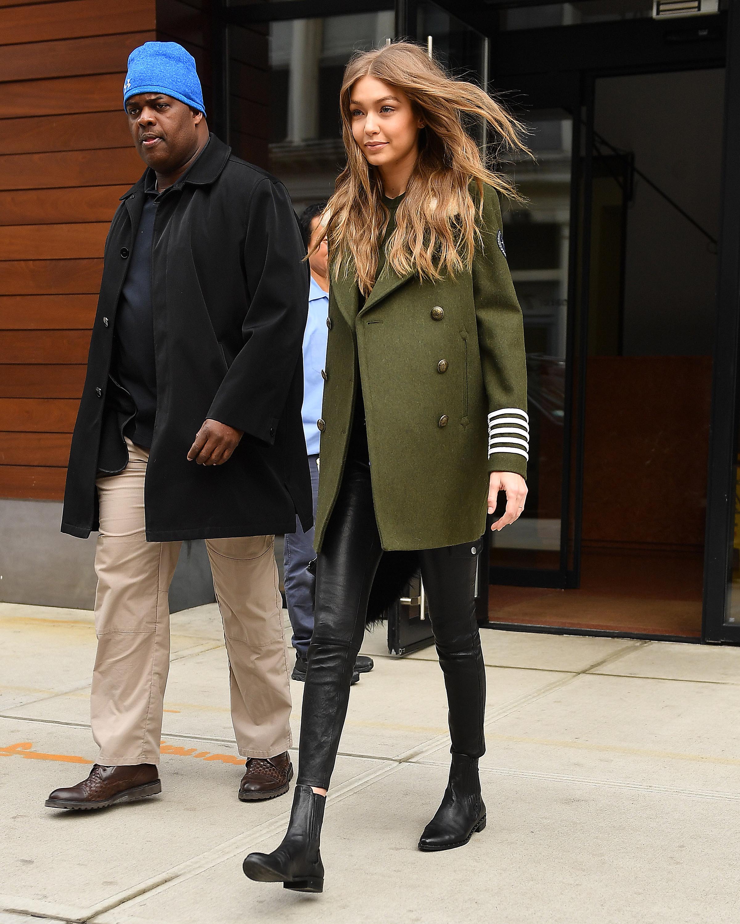 Gigi Hadid is seen in NYC