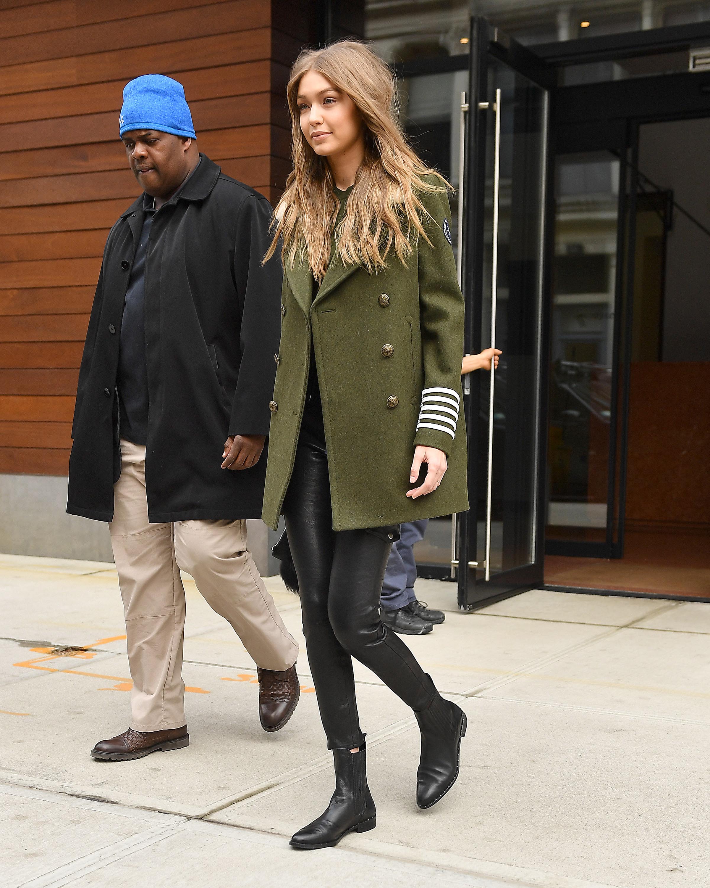 Gigi Hadid is seen in NYC