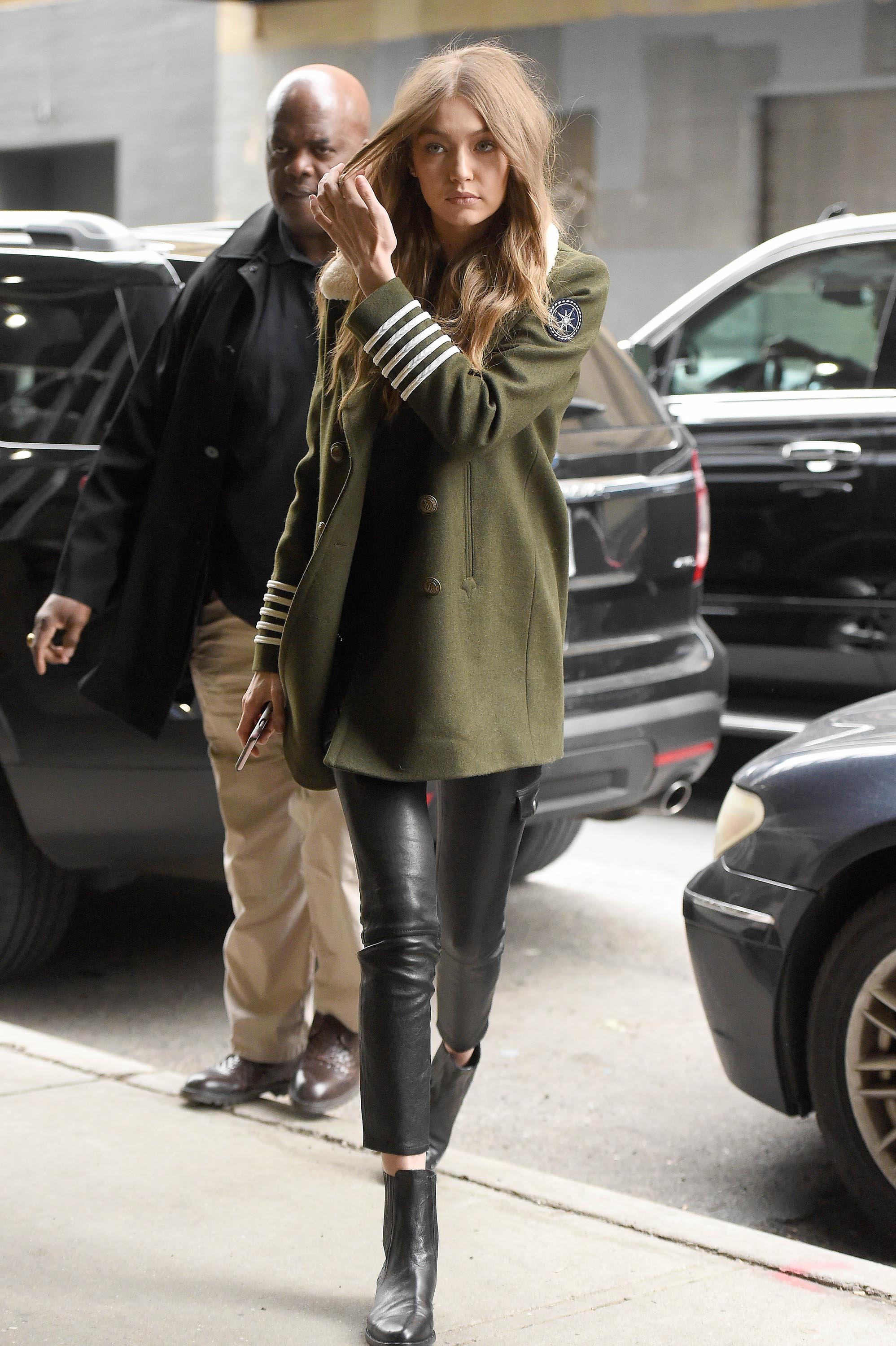 Gigi Hadid is seen in NYC
