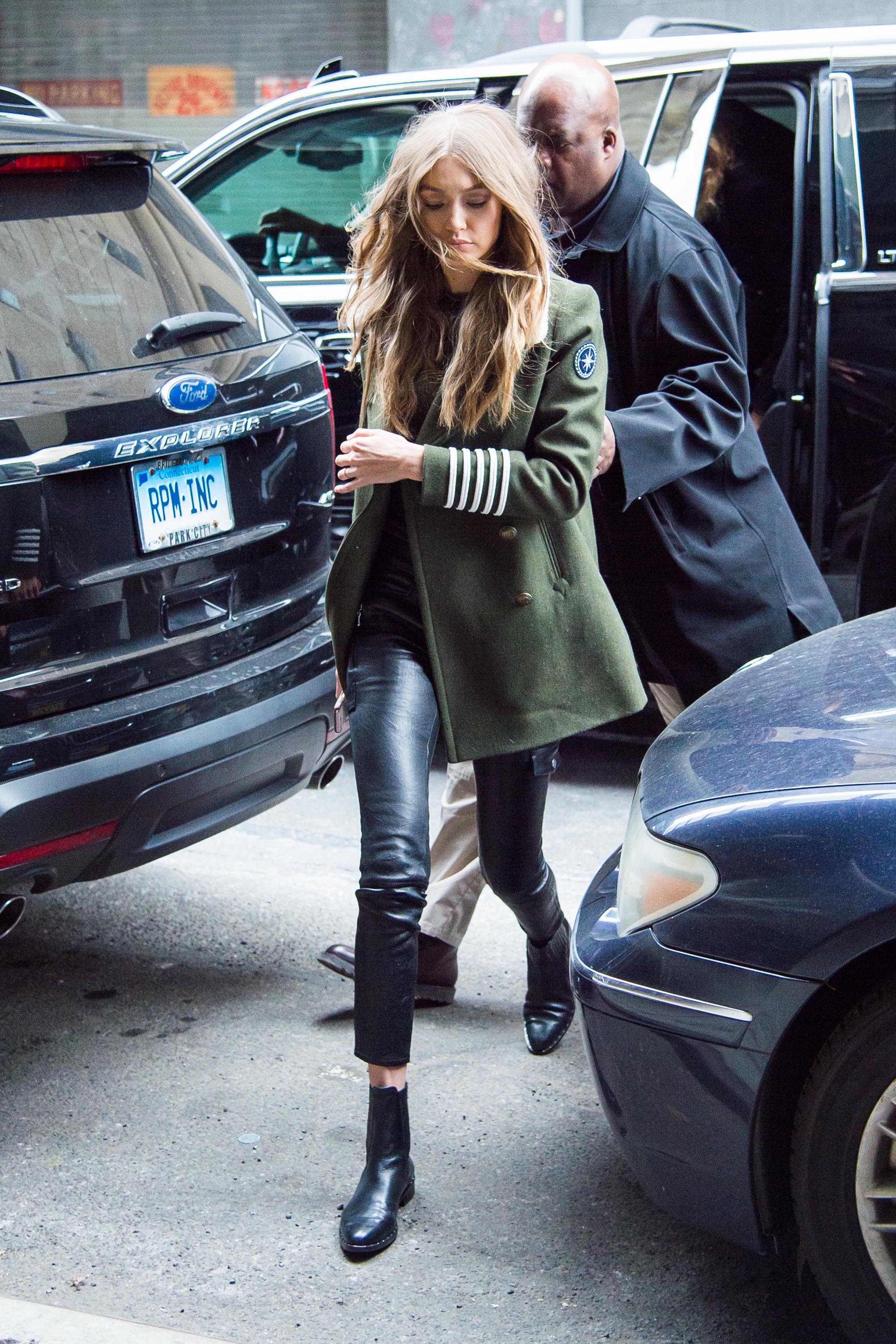 Gigi Hadid is seen in NYC