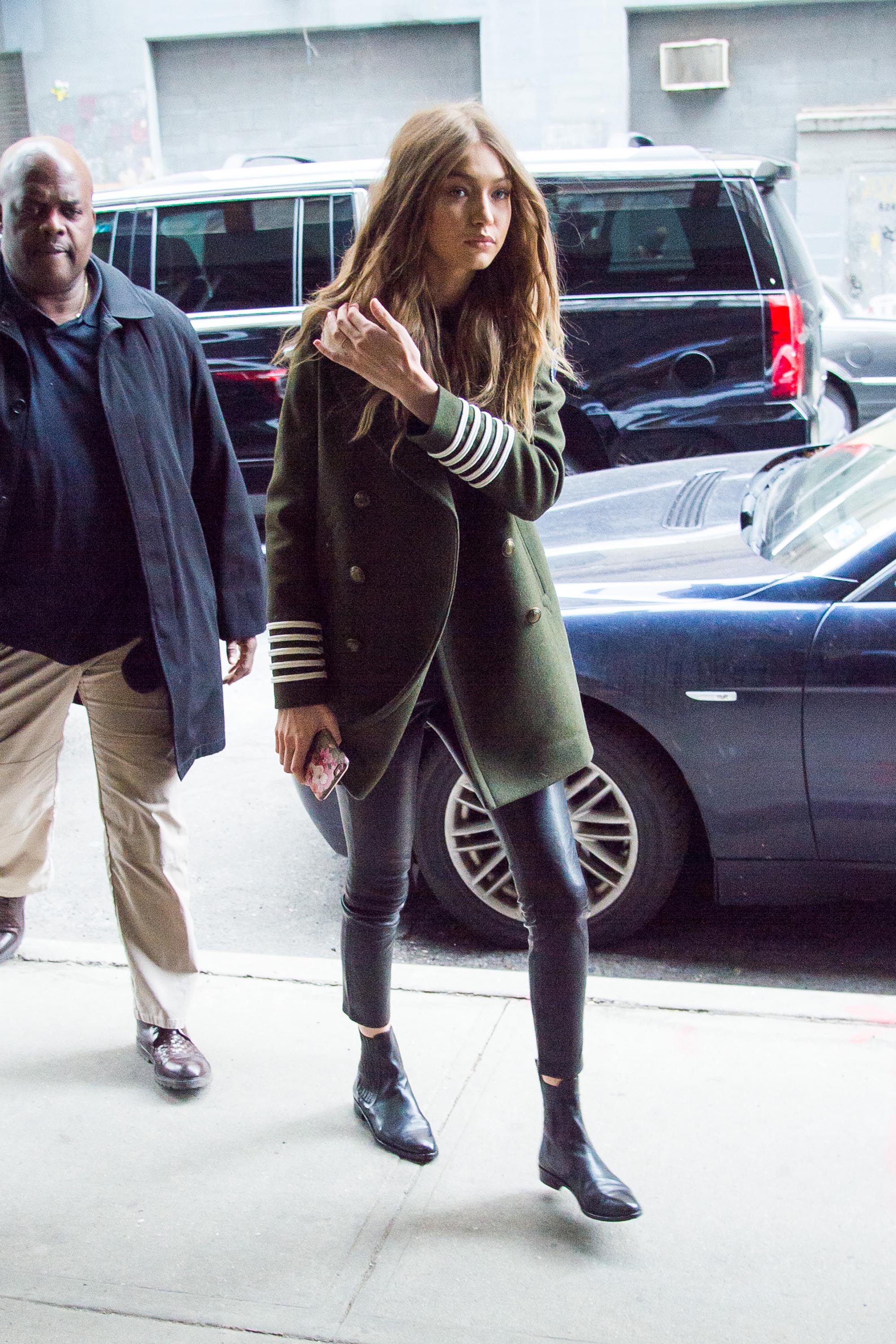 Gigi Hadid is seen in NYC