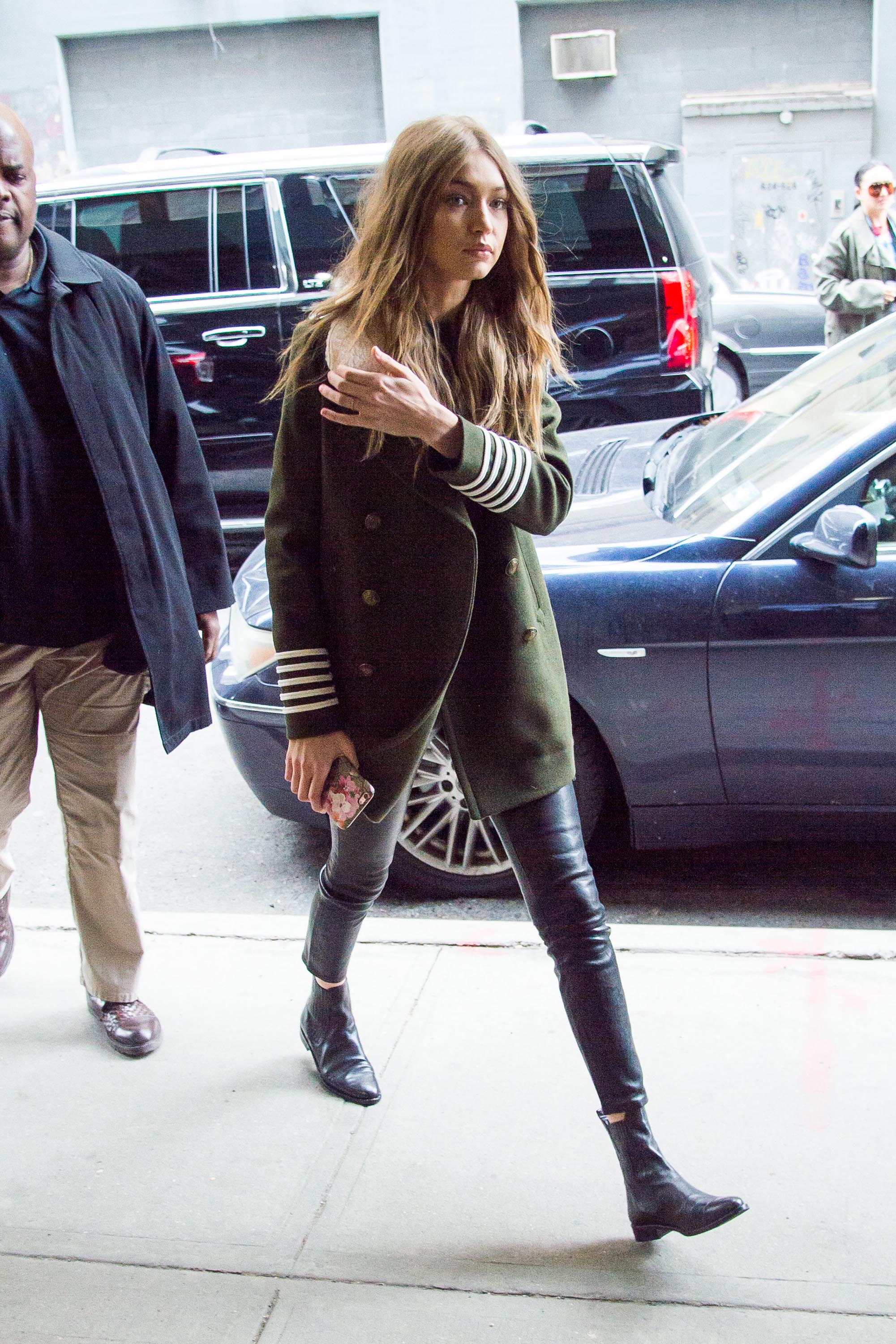 Gigi Hadid is seen in NYC