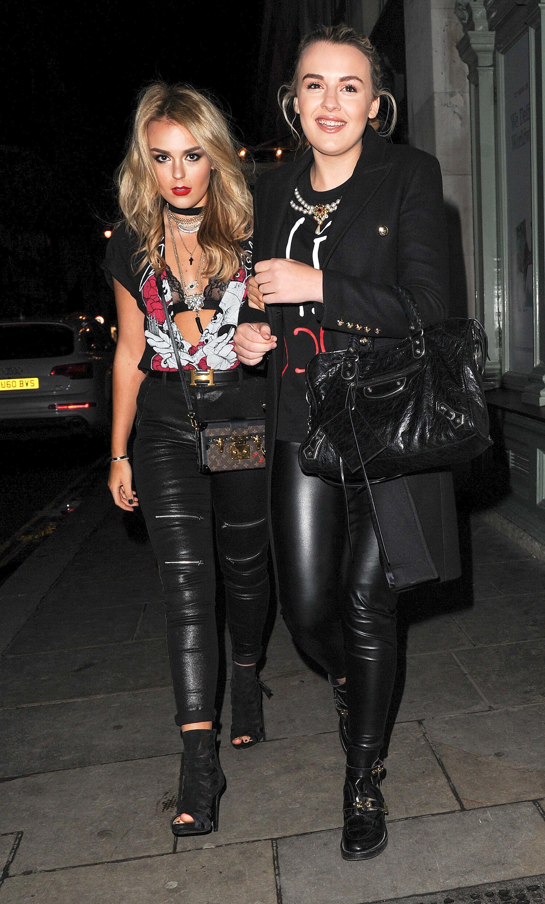 Tallia Storm leaving Tramp’s nightclub