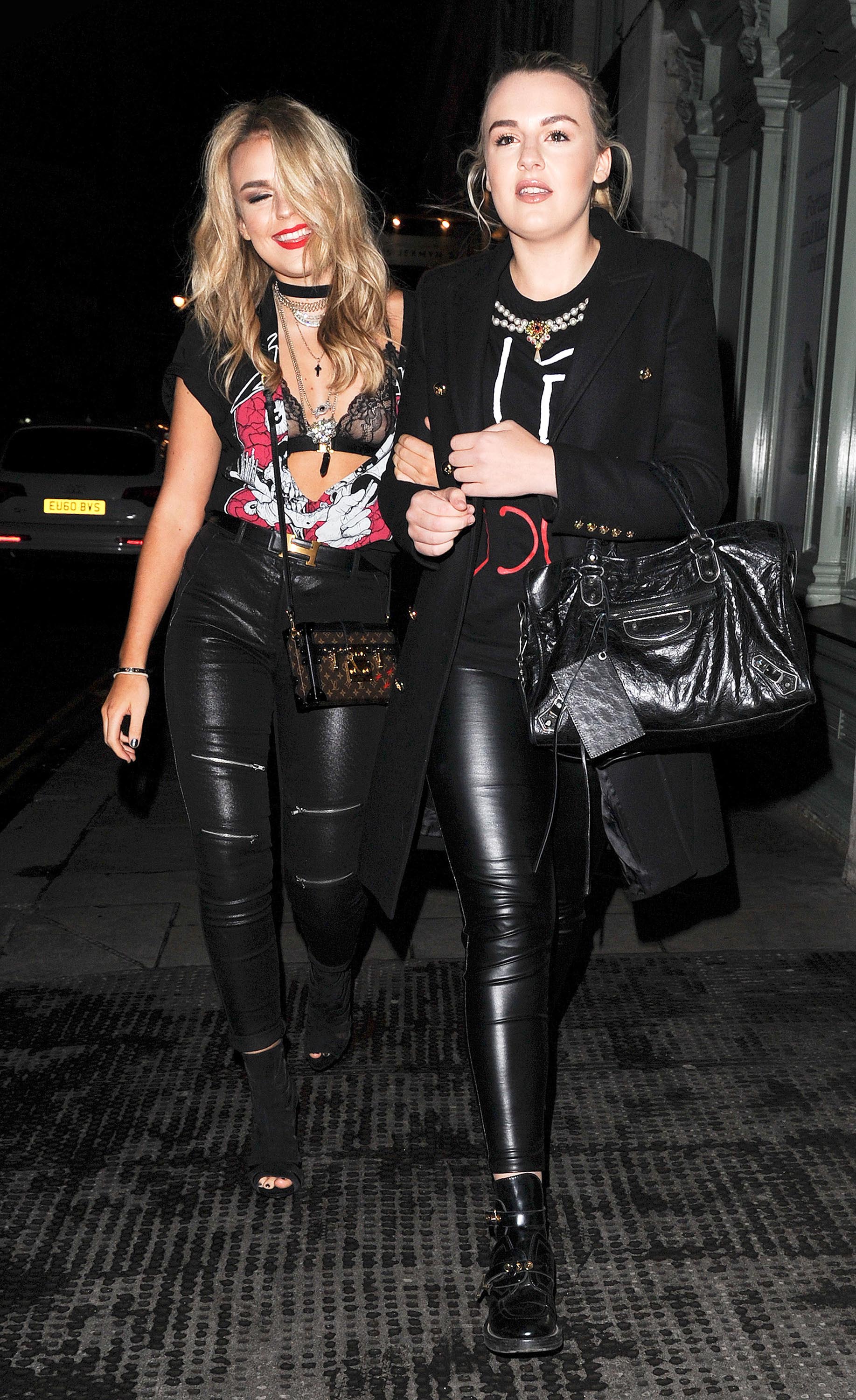 Tallia Storm leaving Tramp’s nightclub