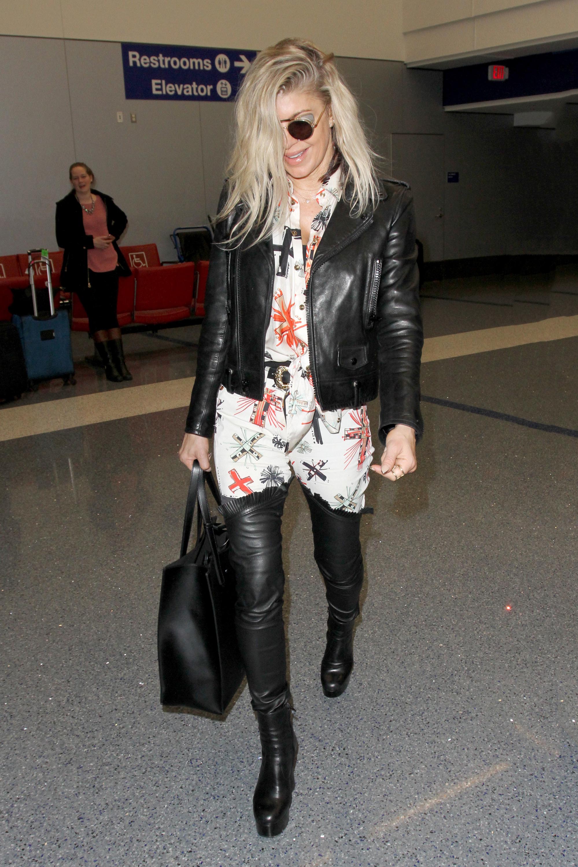 Fergie seen at LAX