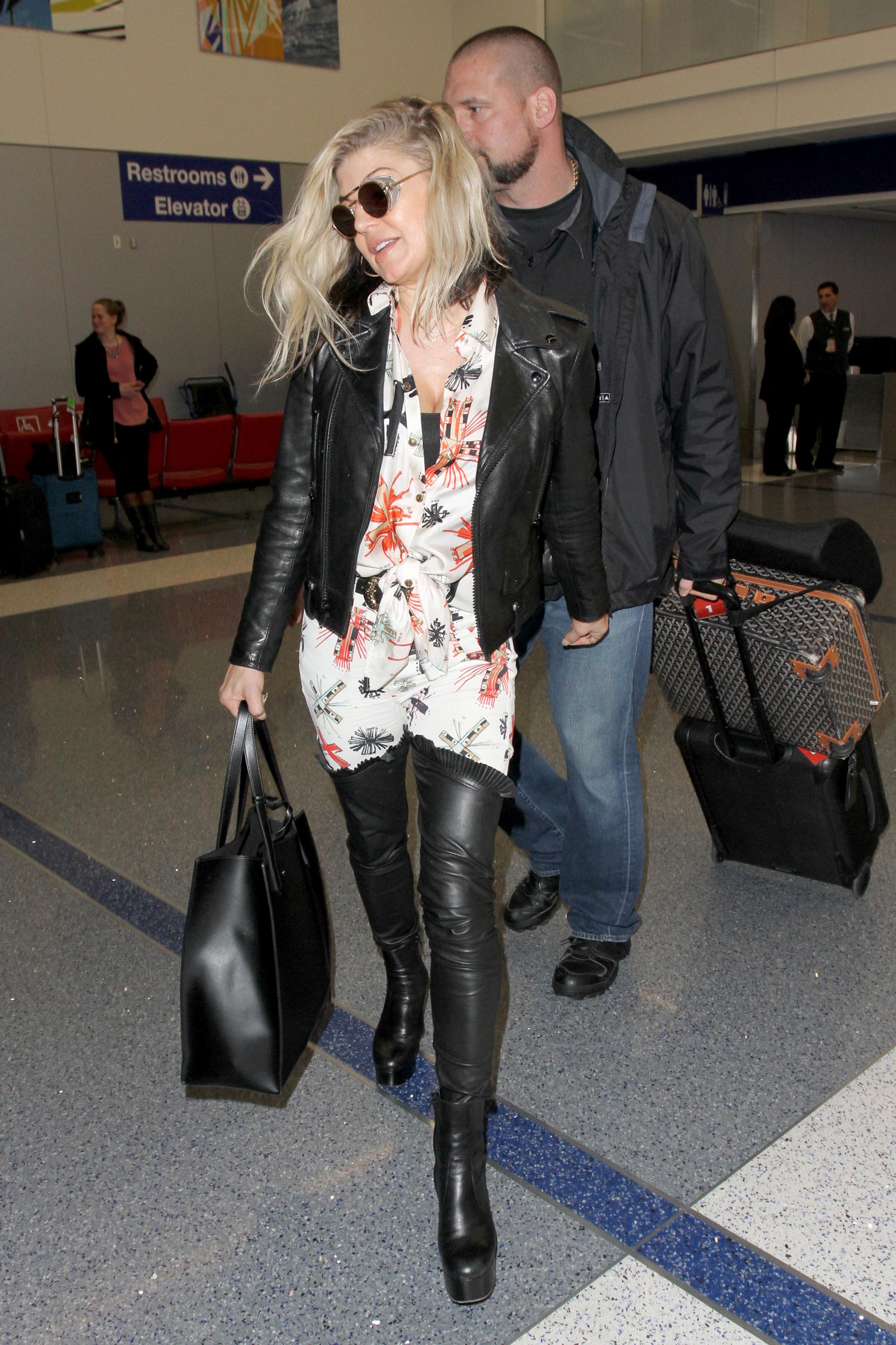 Fergie seen at LAX