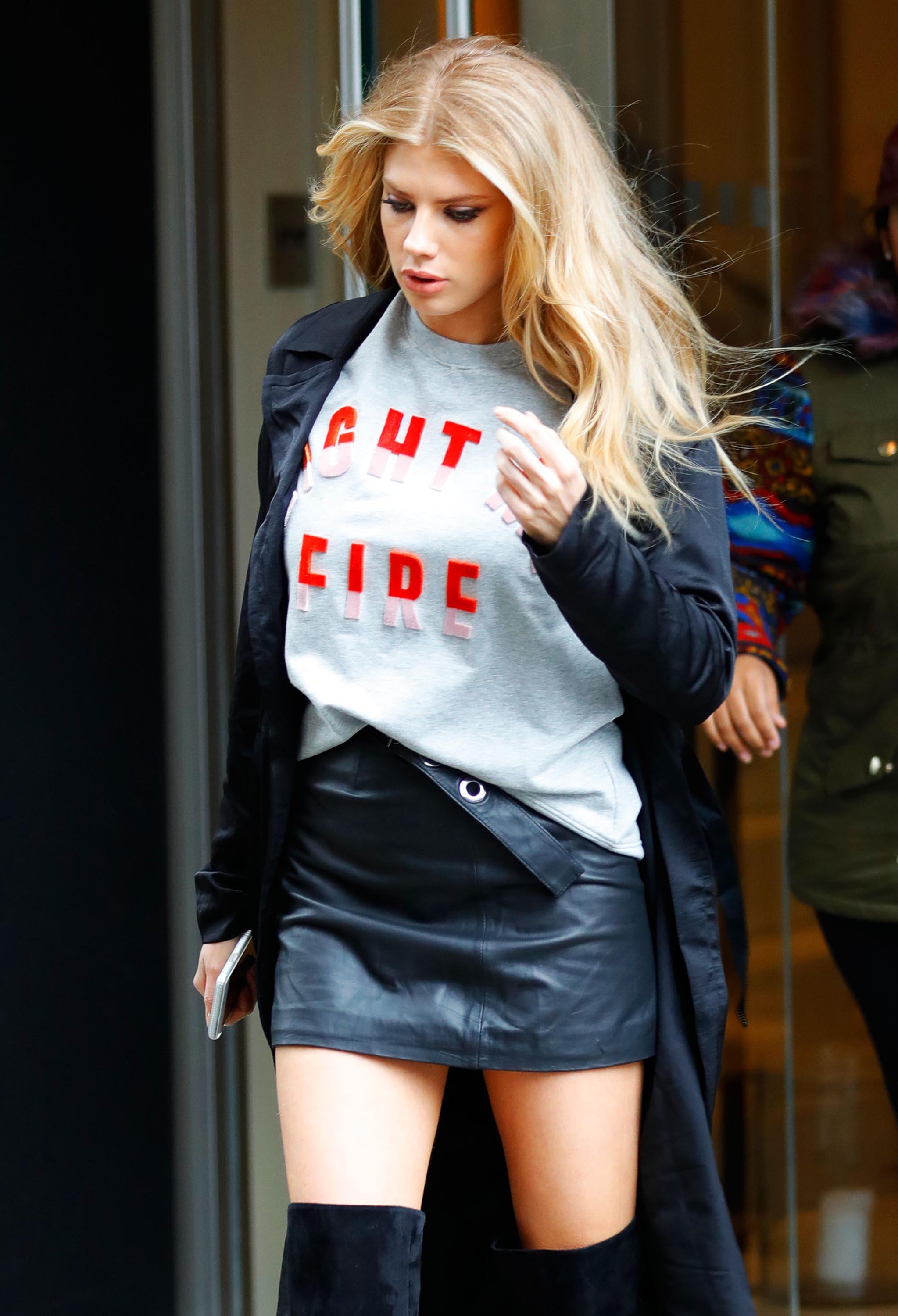 Charlotte McKinney out in NYC