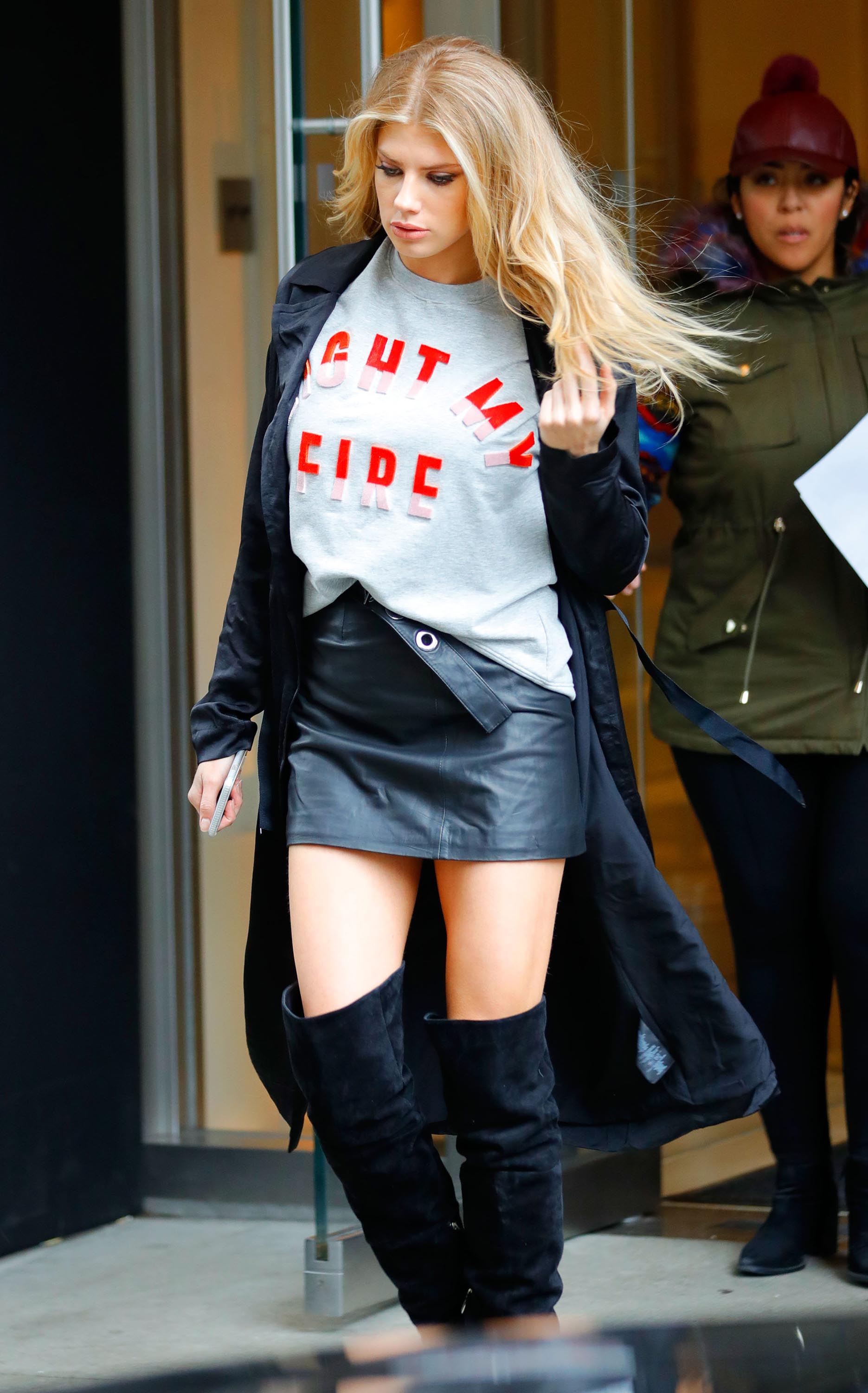 Charlotte McKinney out in NYC
