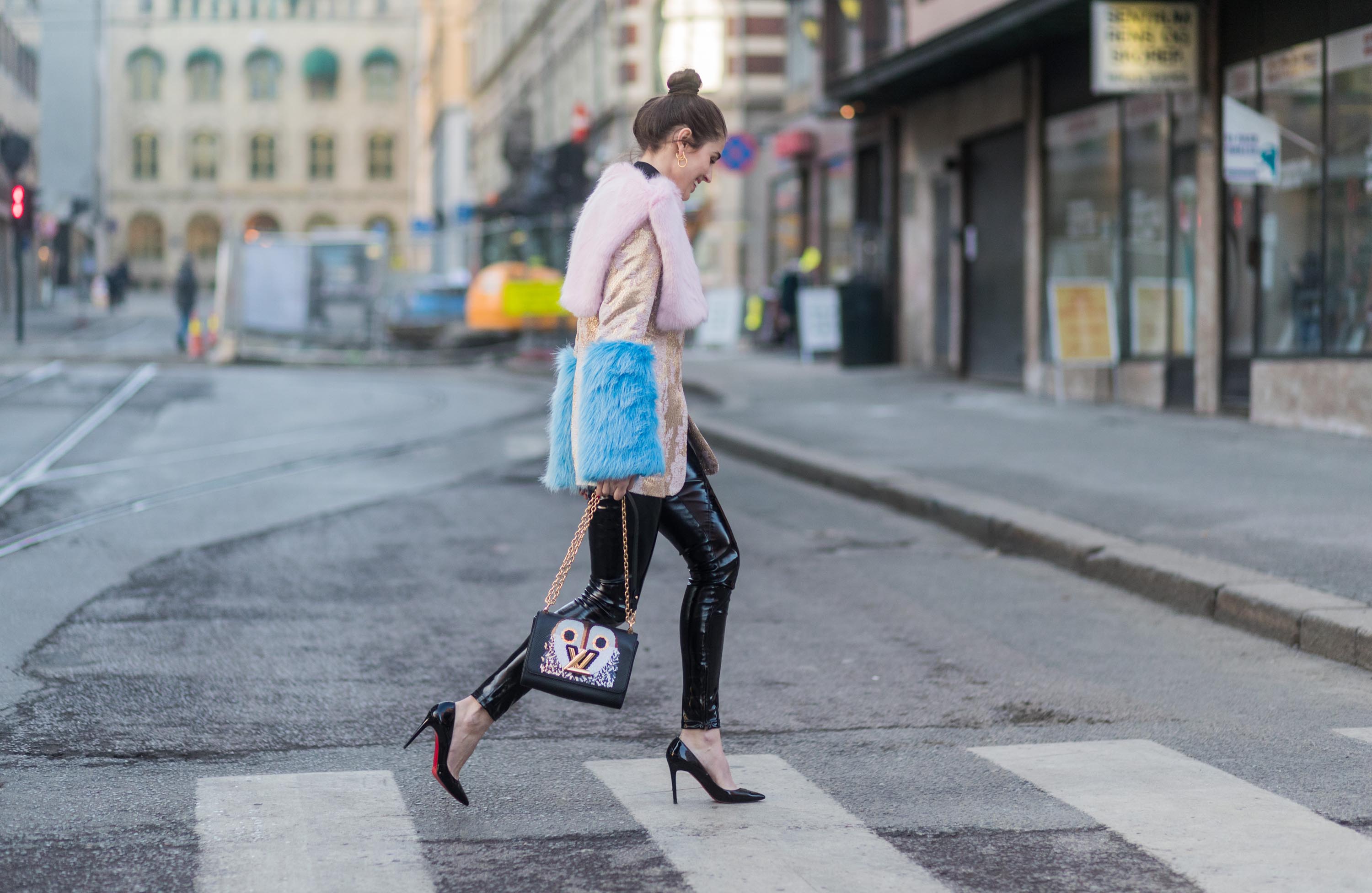 Darja Barannik street style in Oslo