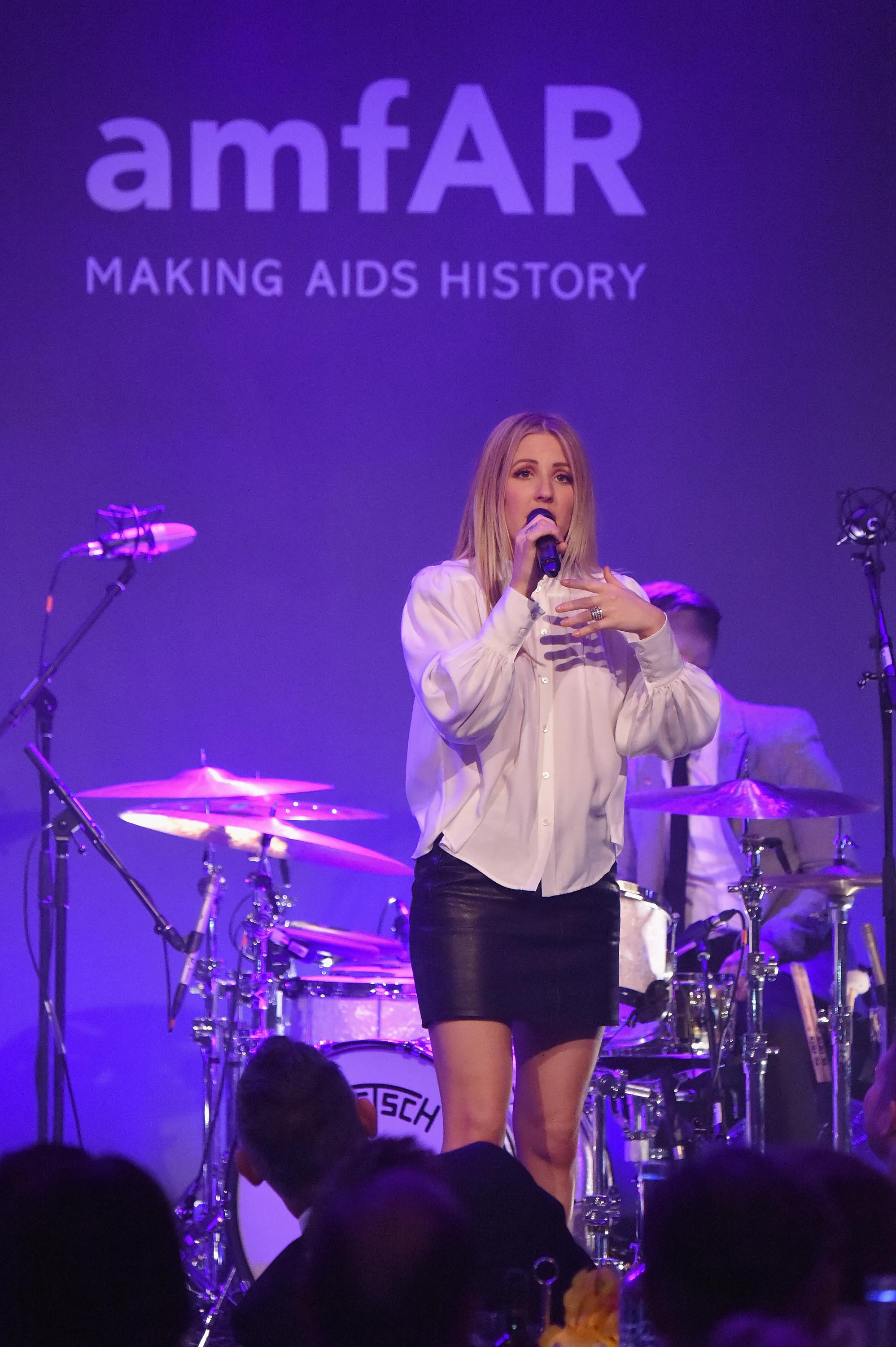 Ellie Goulding attends the 19th Annual amfAR New York Gala