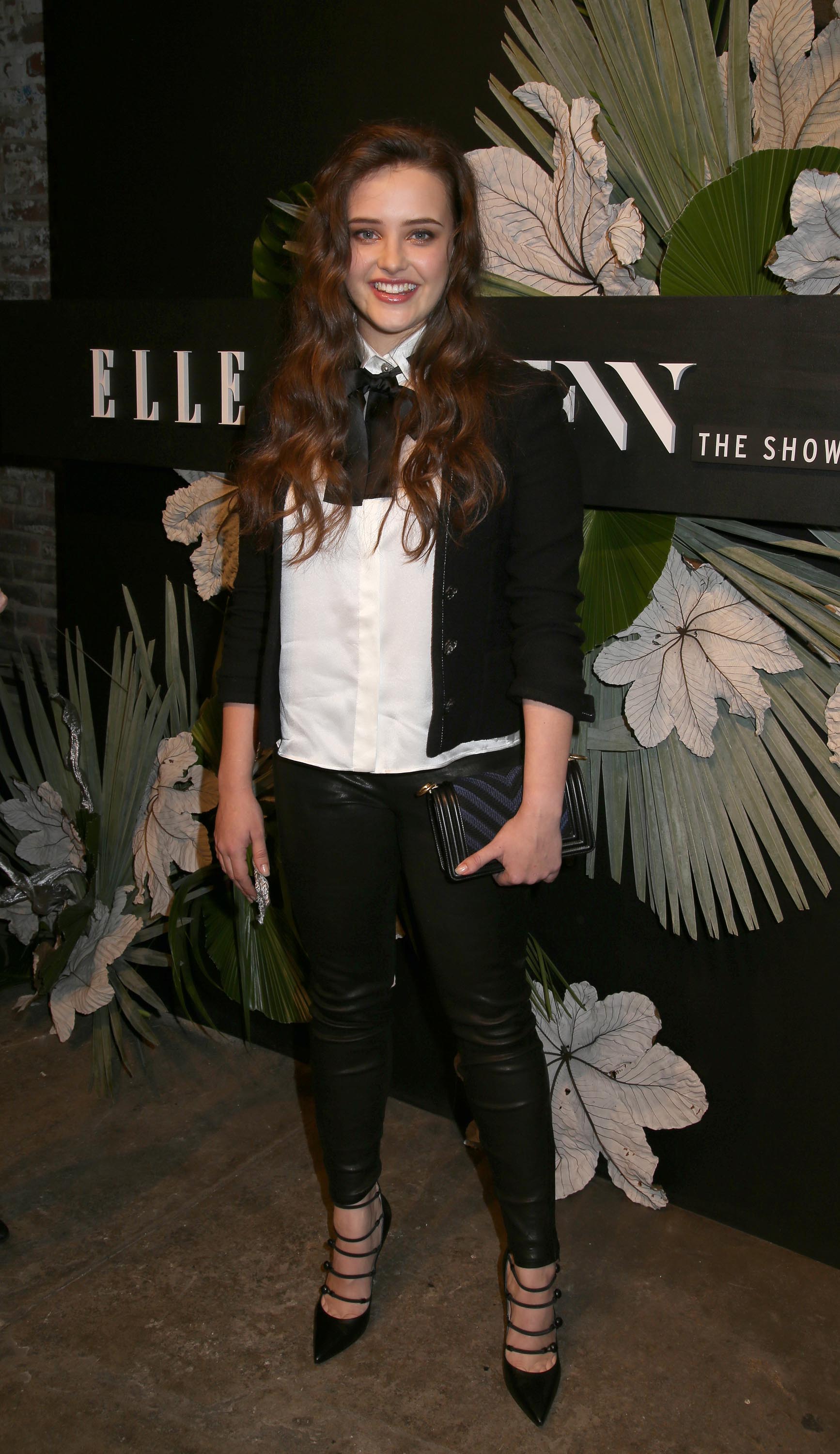 Katherine Langford attends E!, ELLE & IMG Fashion Week Kick-Off