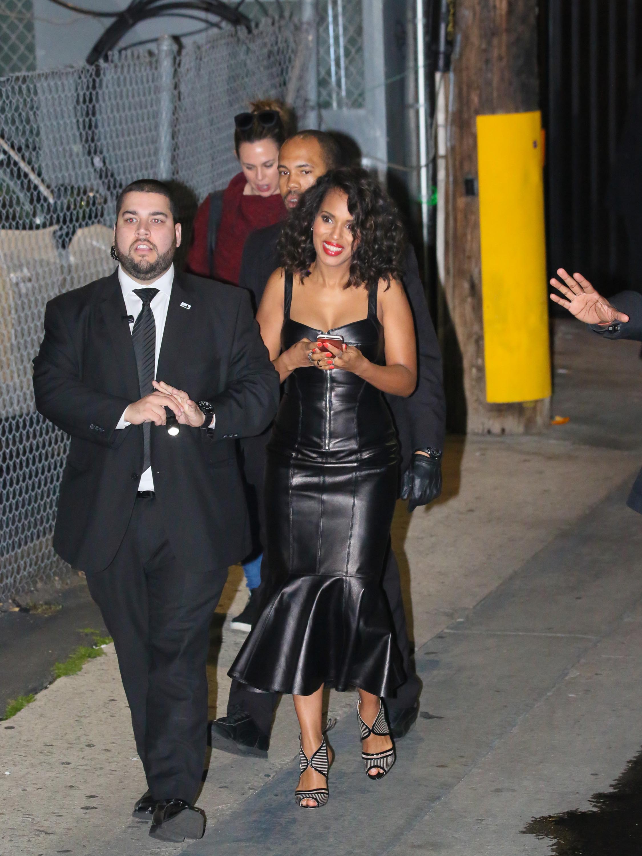 Kerry Washington is seen at Jimmy Kimmel Live