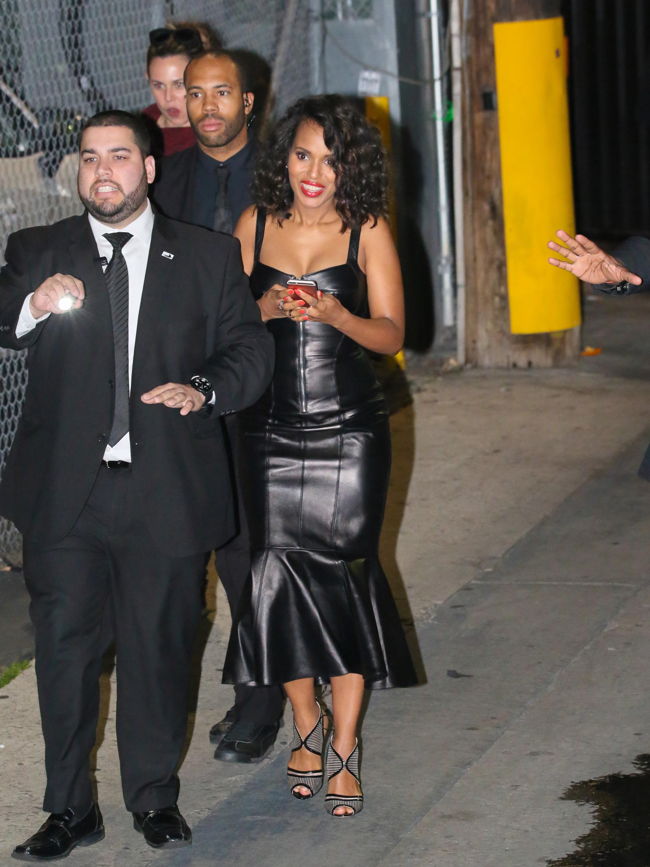 Kerry Washington is seen at Jimmy Kimmel Live