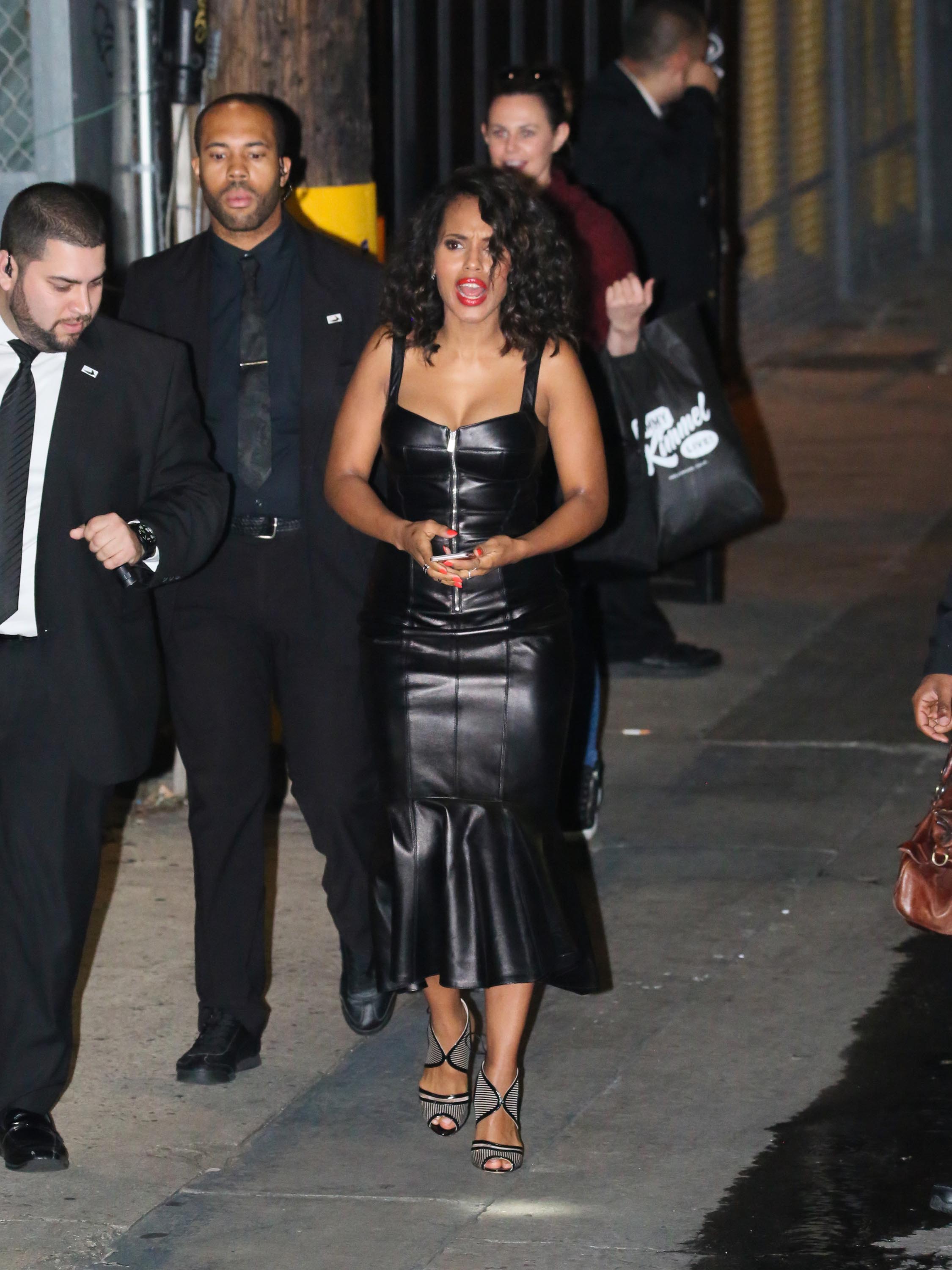 Kerry Washington is seen at Jimmy Kimmel Live