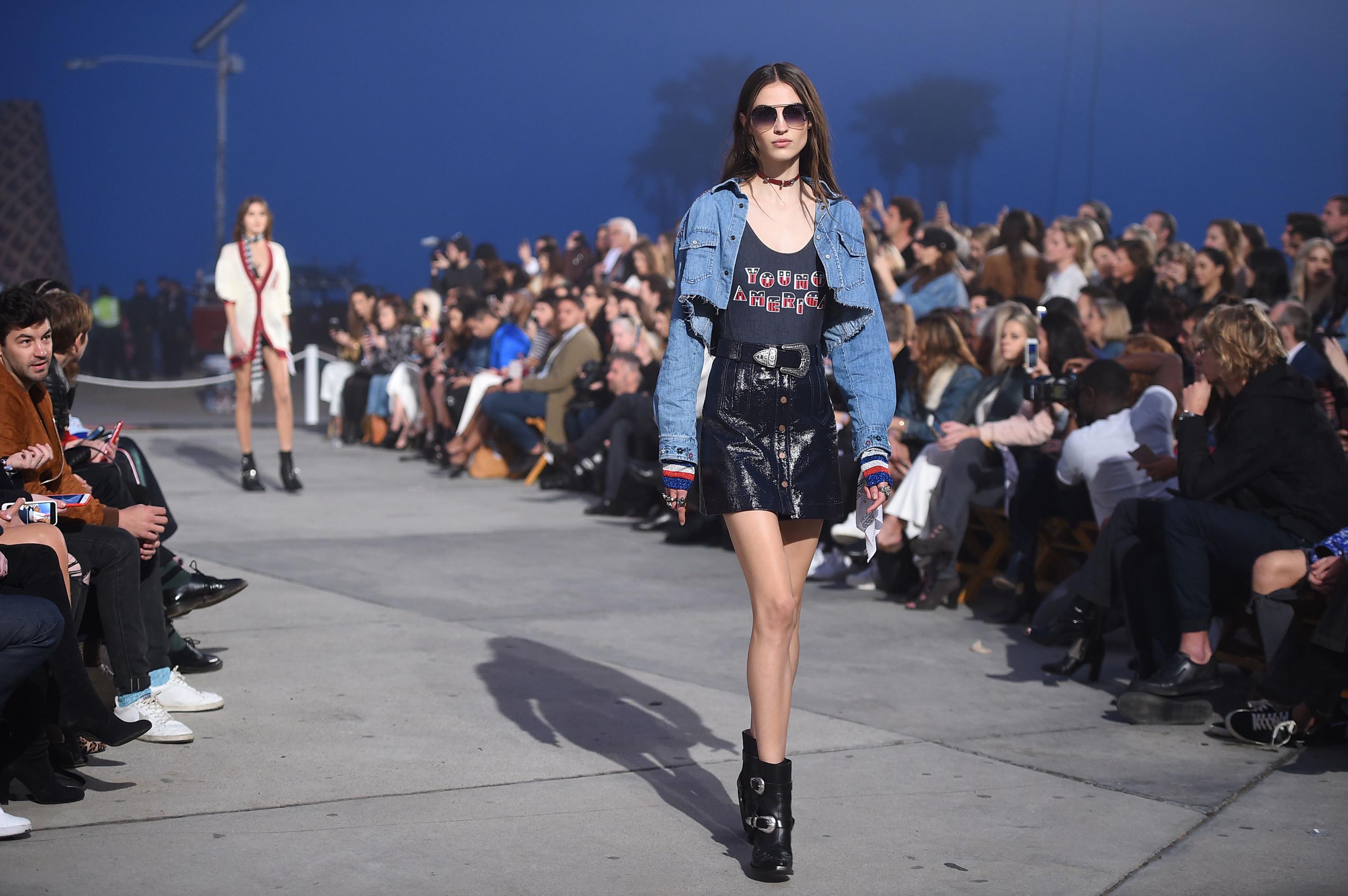 Camille Hurel walks the runway at the TommyLand Tommy Hilfiger Spring 2017 Fashion Show