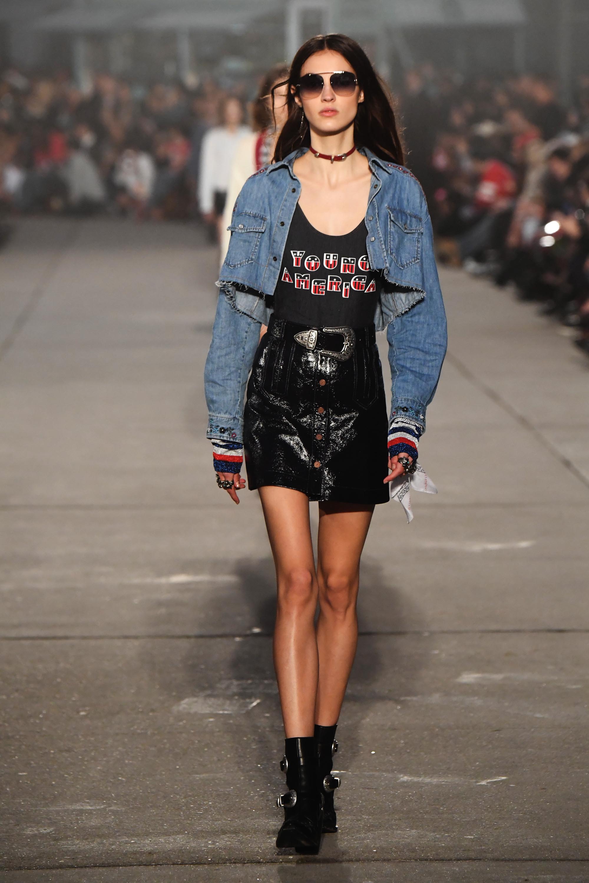 Camille Hurel walks the runway at the TommyLand Tommy Hilfiger Spring 2017 Fashion Show