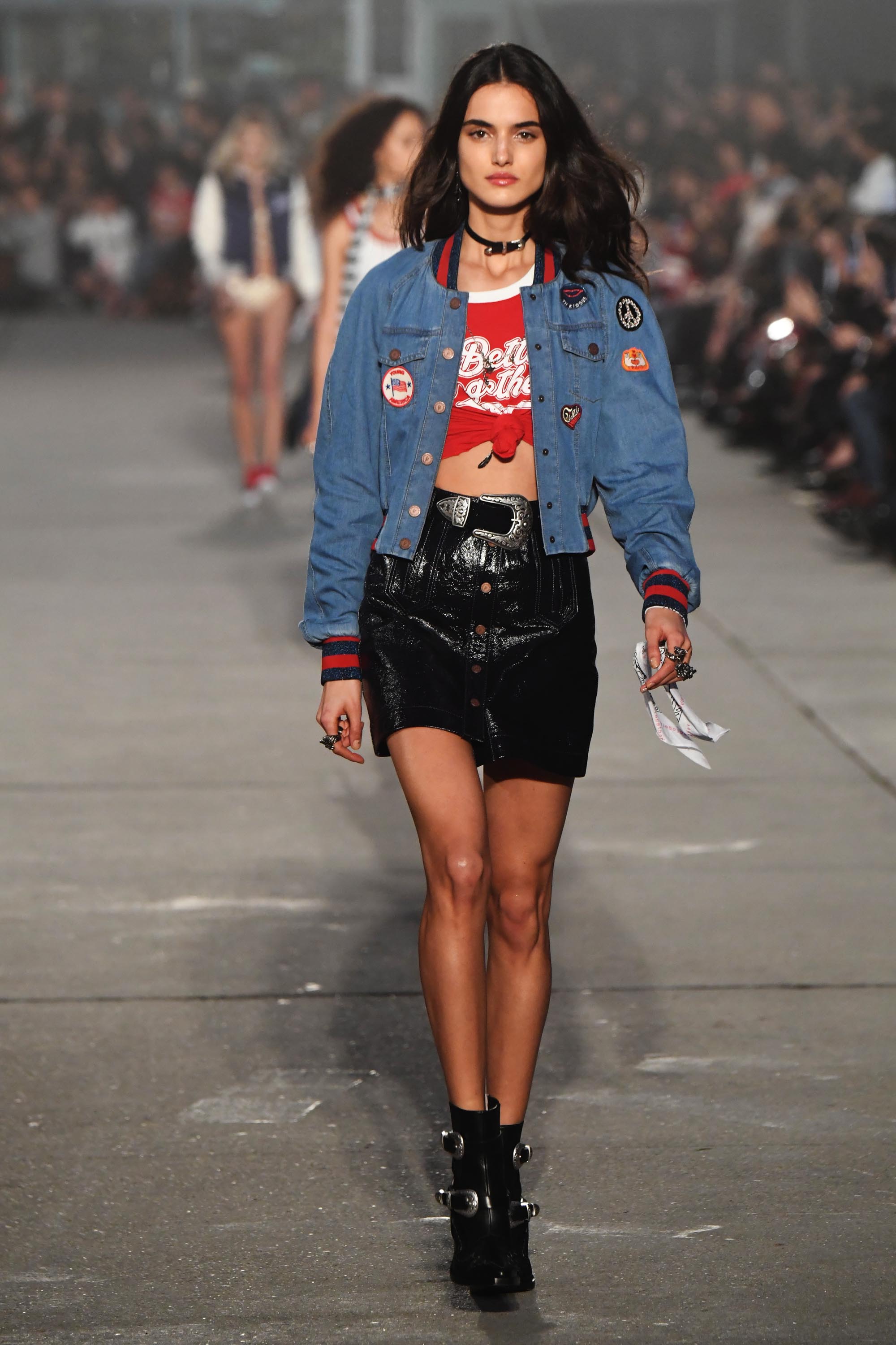 Camille Hurel walks the runway at the TommyLand Tommy Hilfiger Spring 2017 Fashion Show