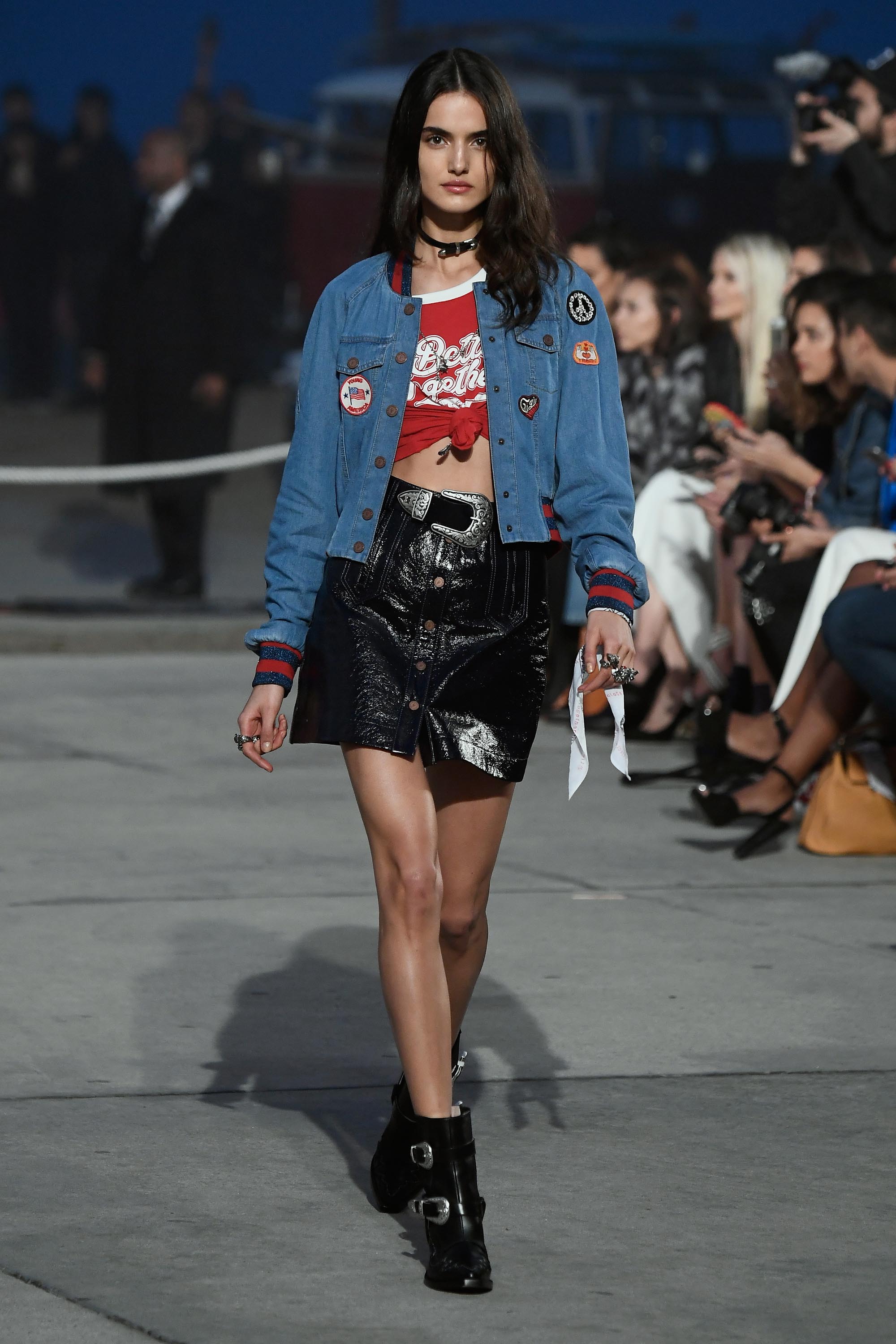 Camille Hurel walks the runway at the TommyLand Tommy Hilfiger Spring 2017 Fashion Show