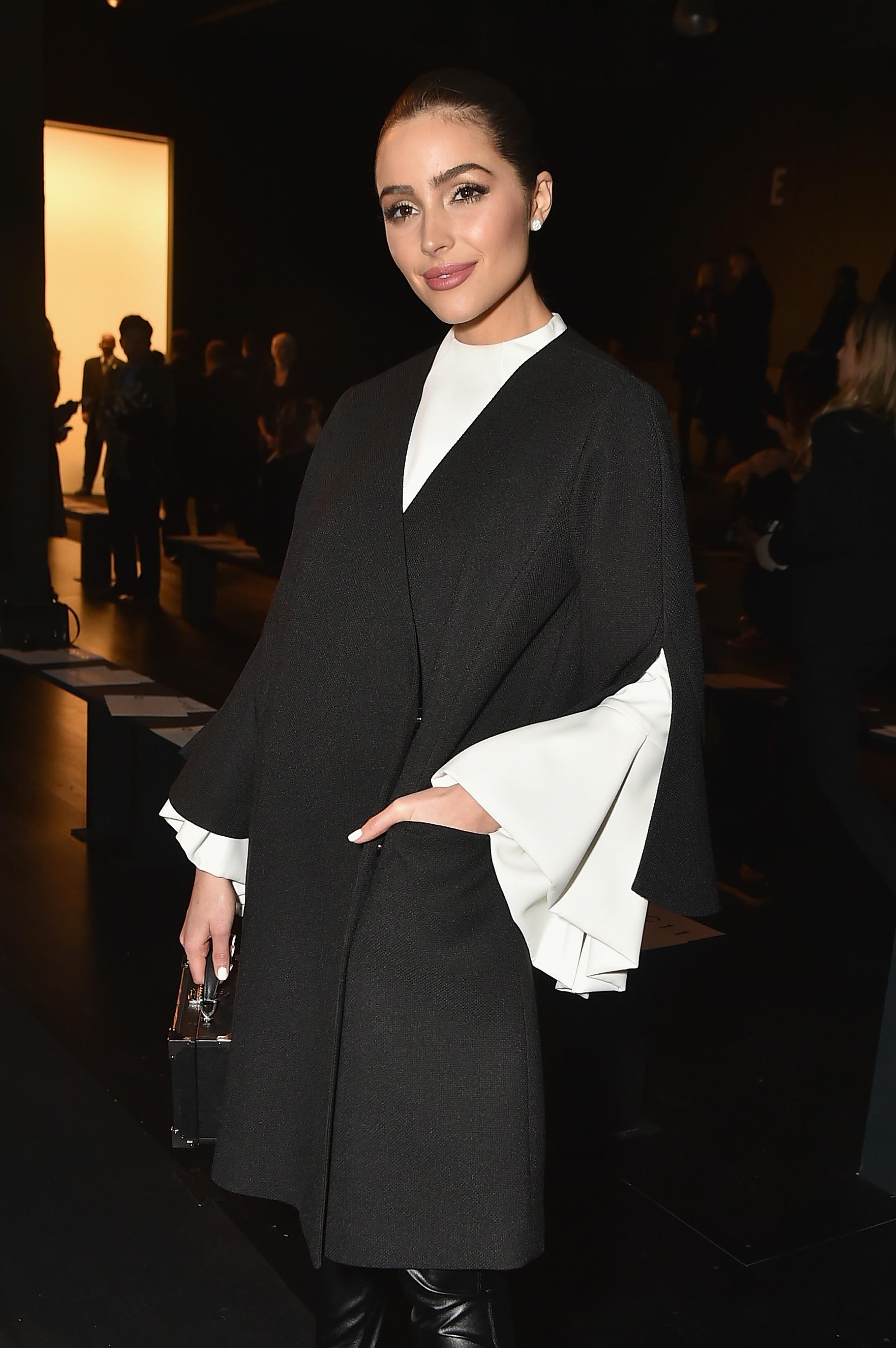 Olivia Culpo attends the Lanyu collection Front Row