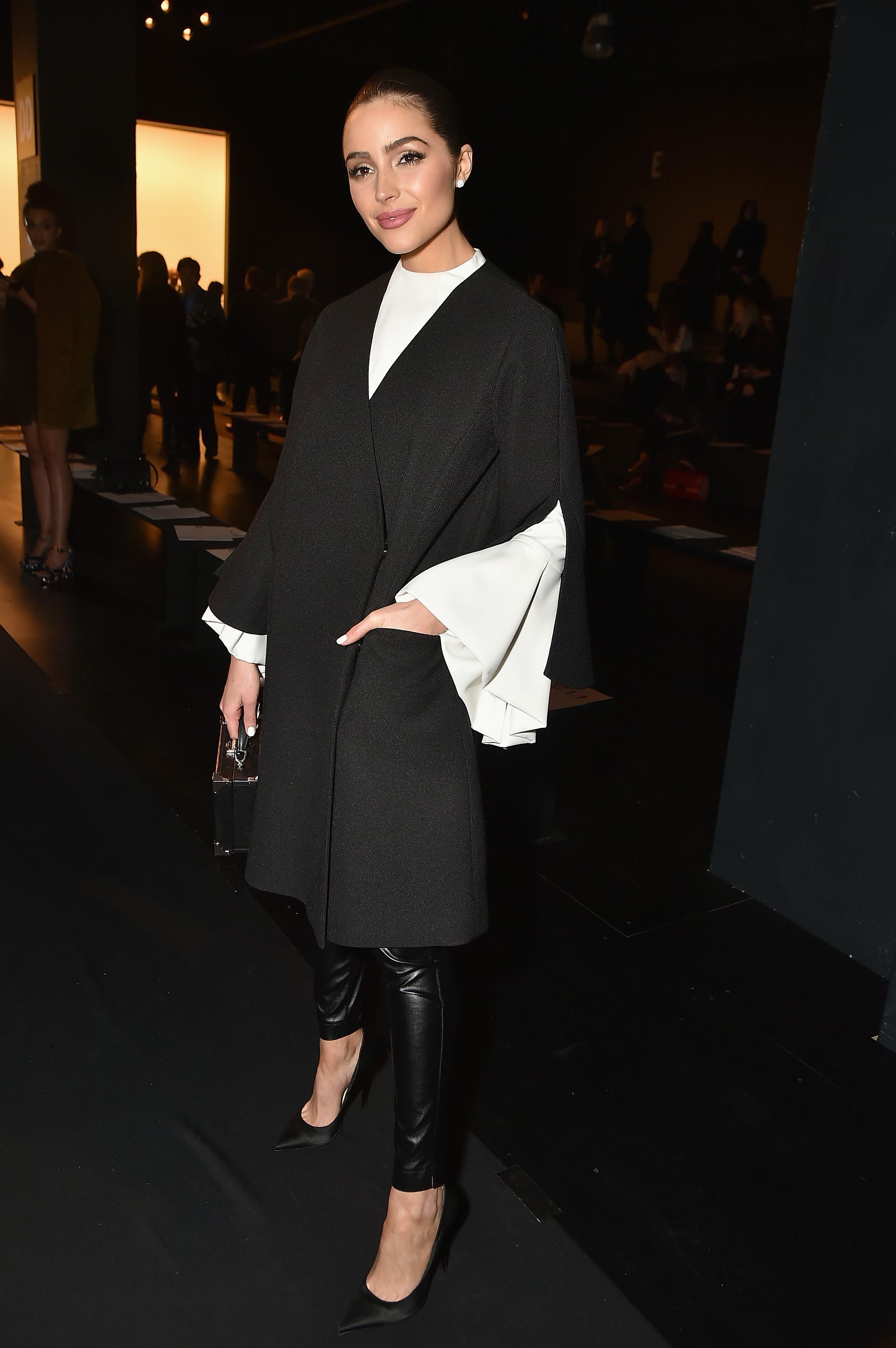 Olivia Culpo attends the Lanyu collection Front Row