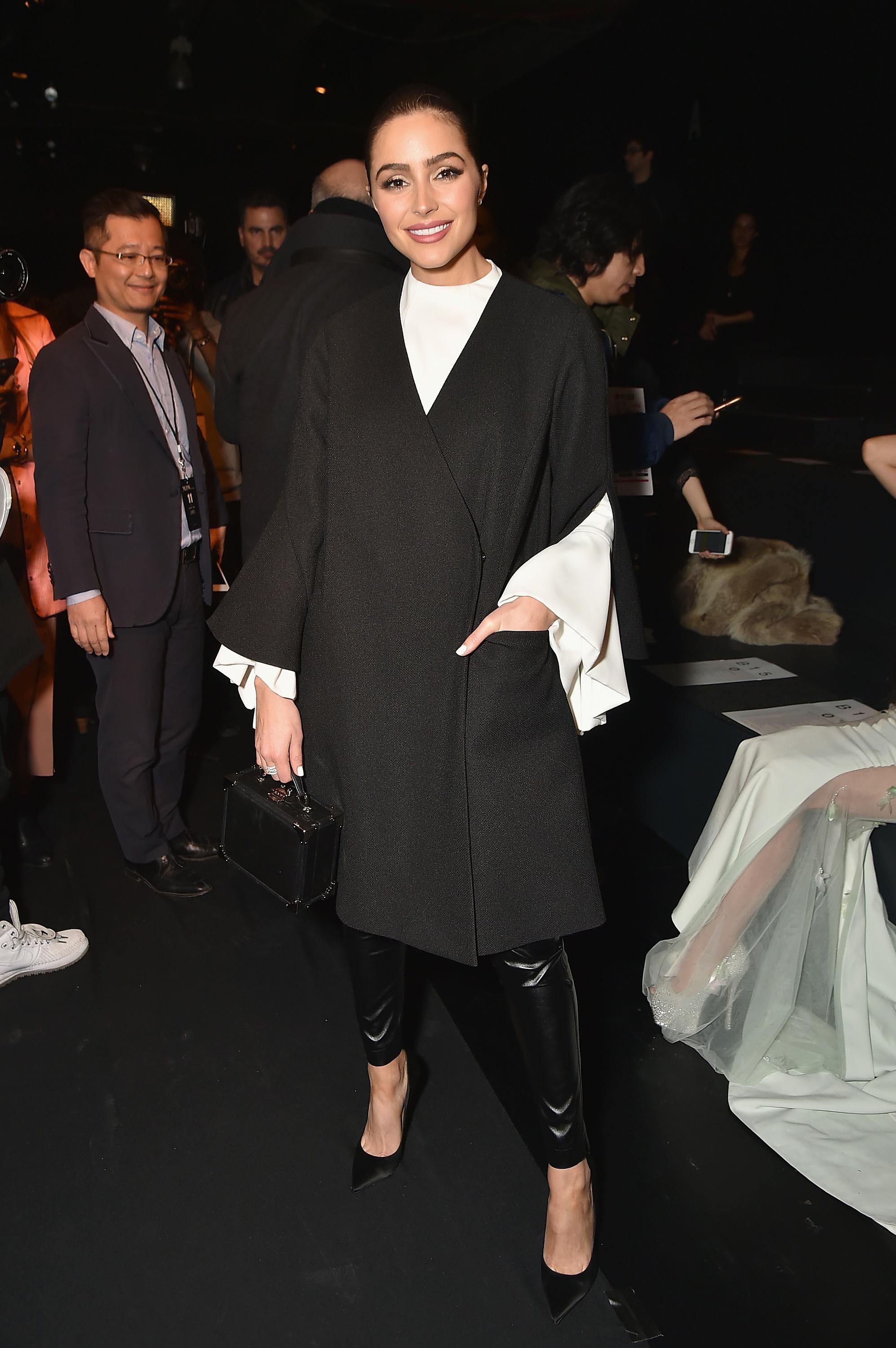 Olivia Culpo attends the Lanyu collection Front Row