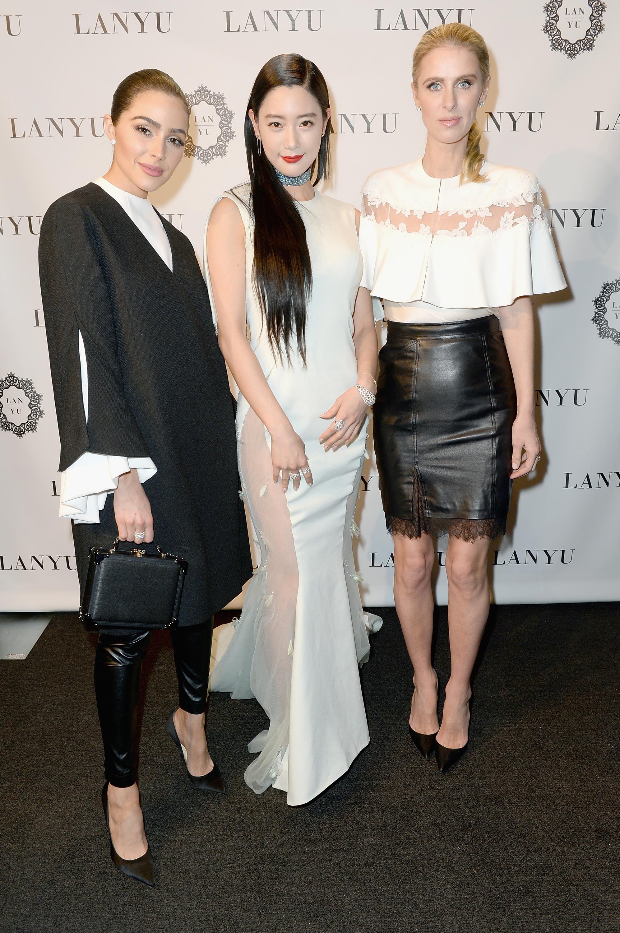 Nicky Hilton Rothschild attends the Lanyu collection Front Row