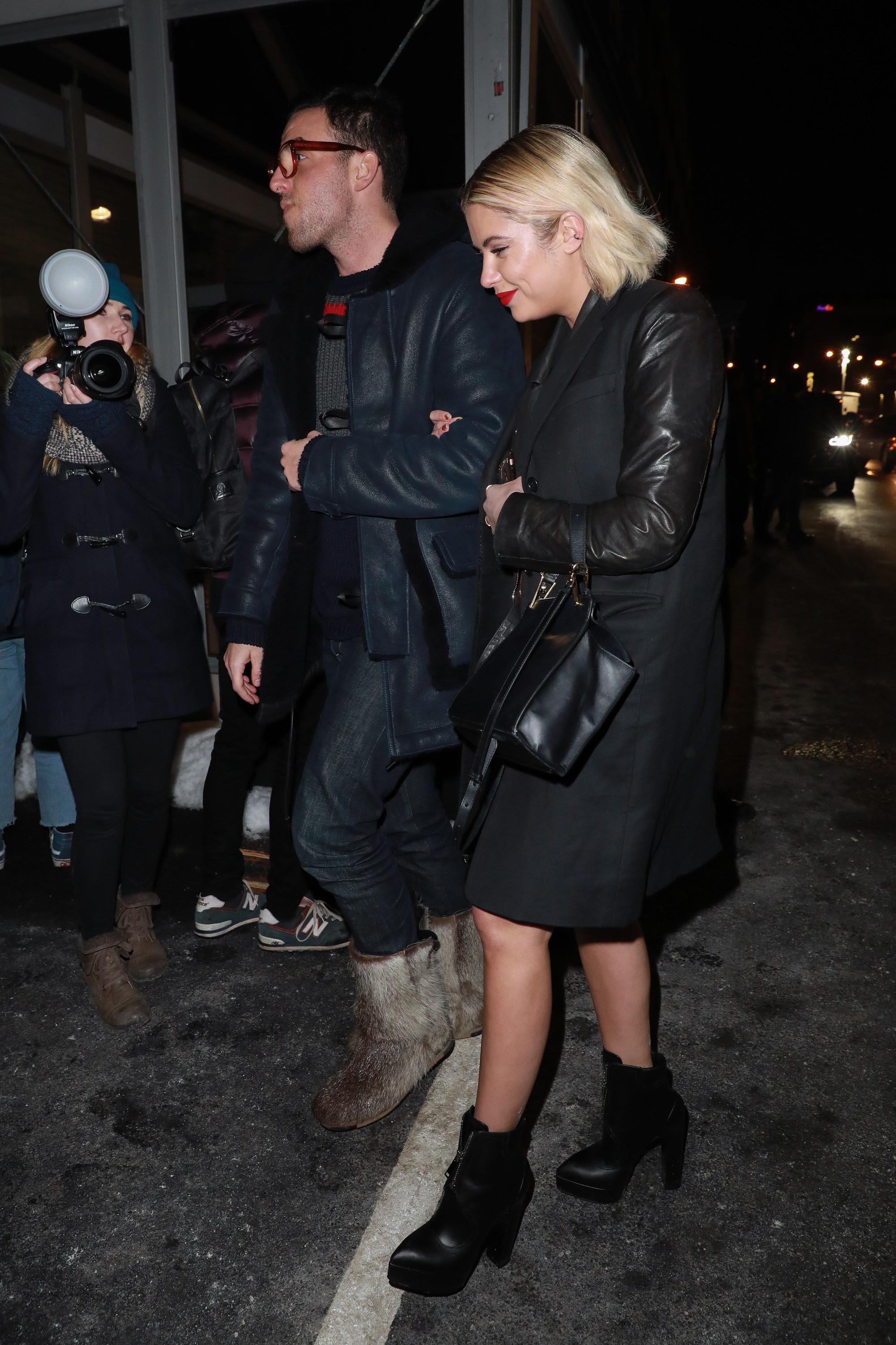 Ashley Benson attends the Jeremy Scott collection