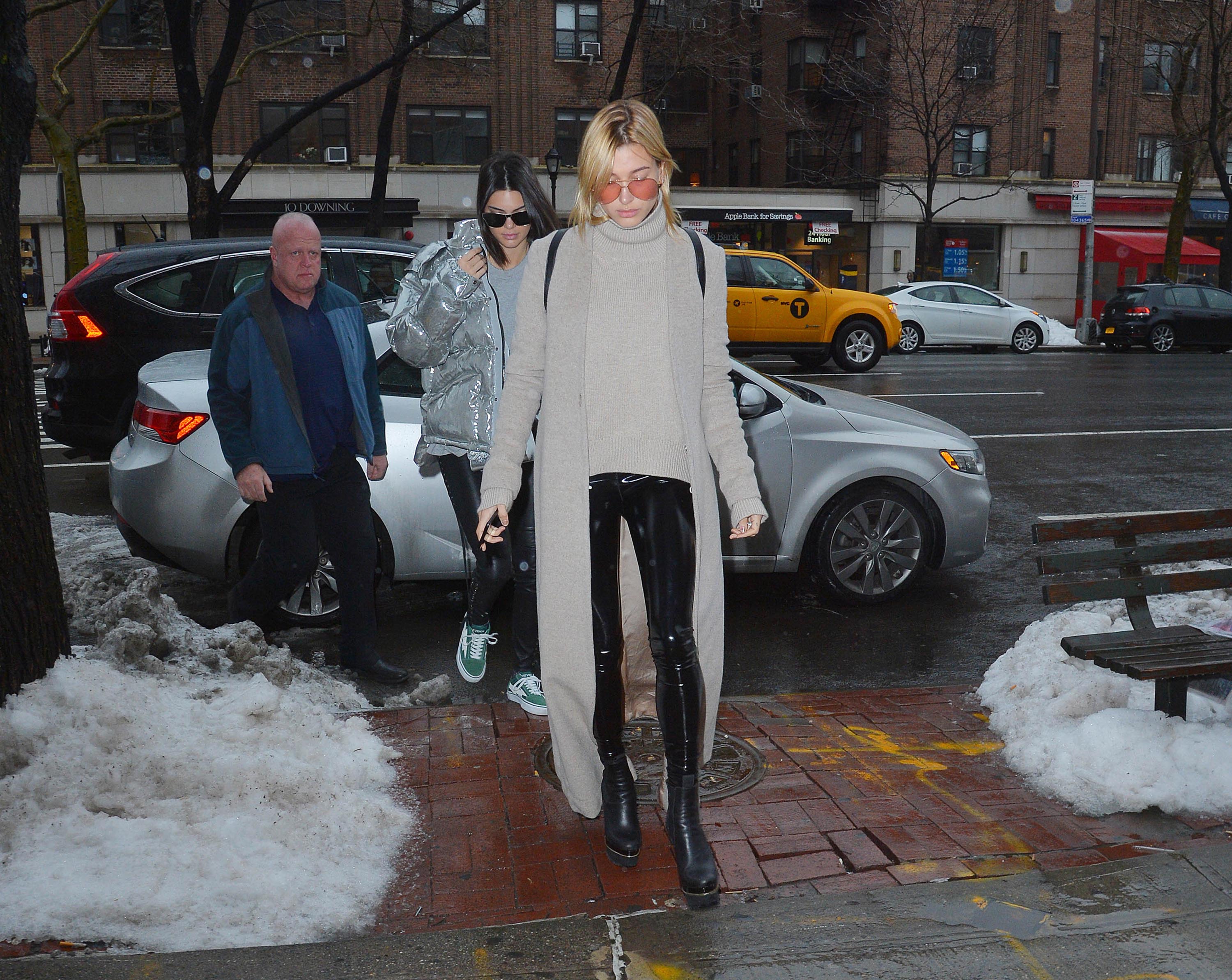 Kendall Jenner & Hailey Baldwin out for lunch