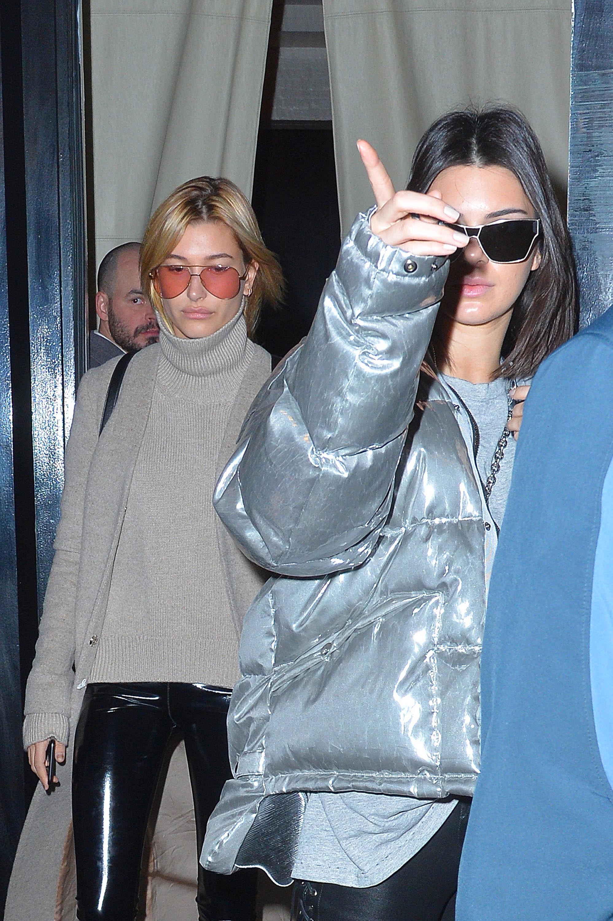 Kendall Jenner & Hailey Baldwin out for lunch