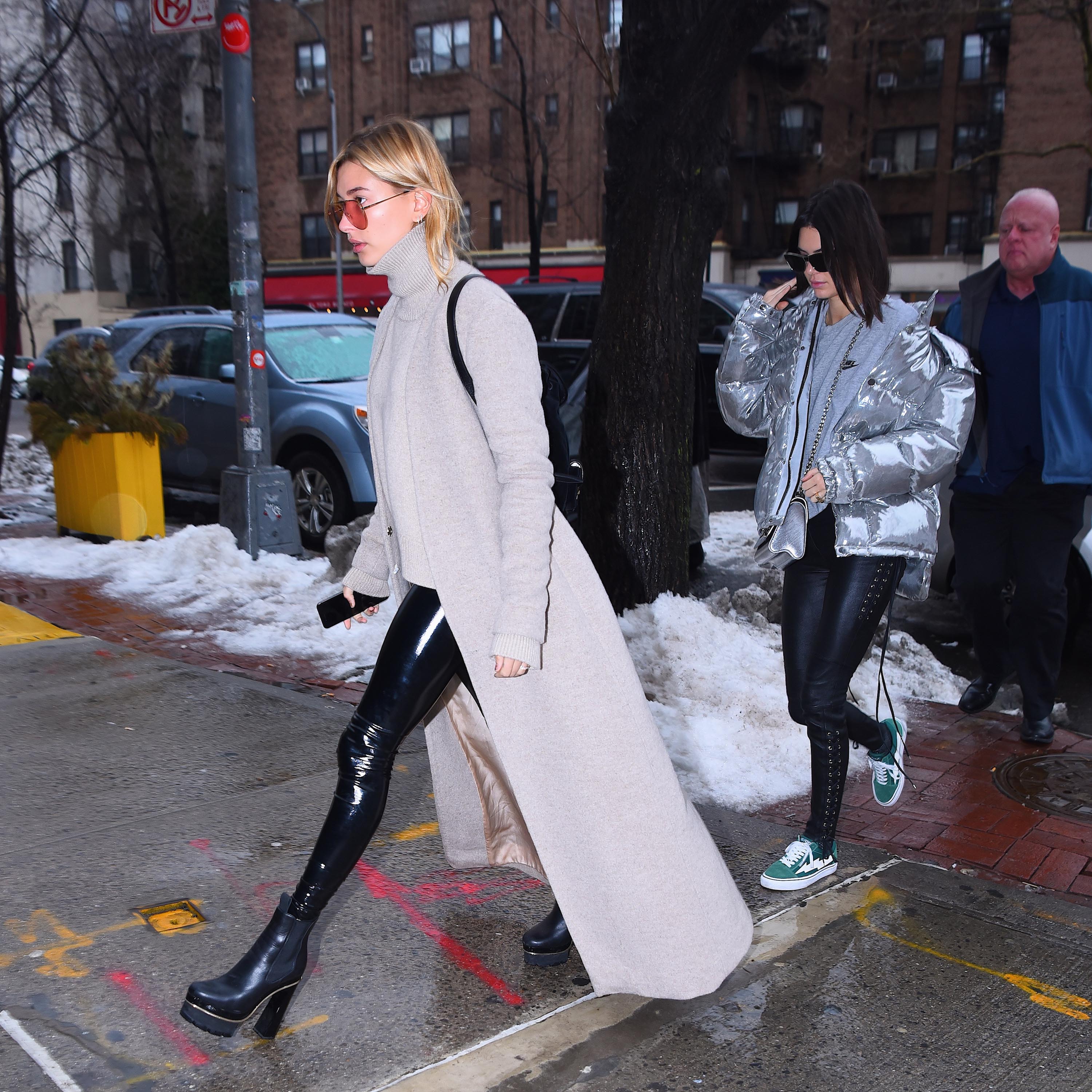 Kendall Jenner & Hailey Baldwin out for lunch