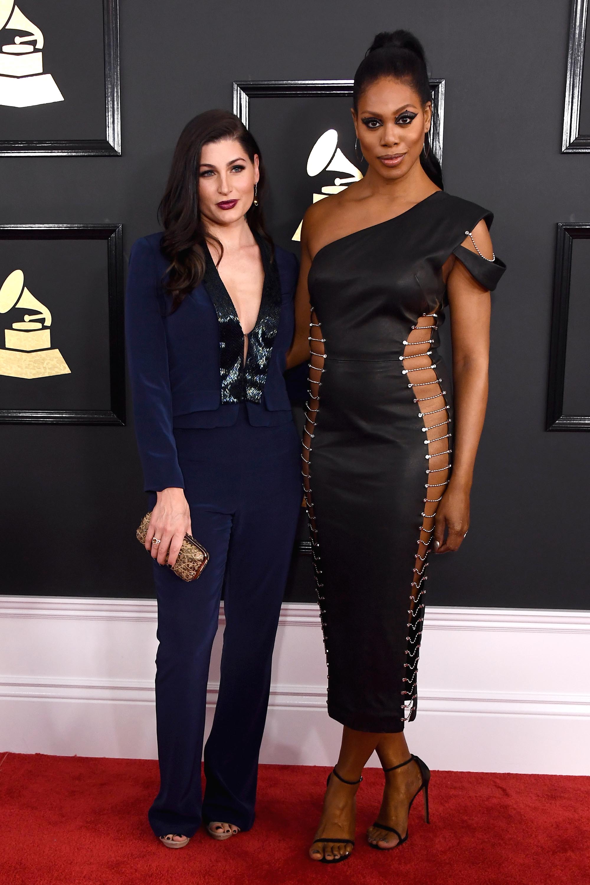 Laverne Cox attends The 59th GRAMMY Awards