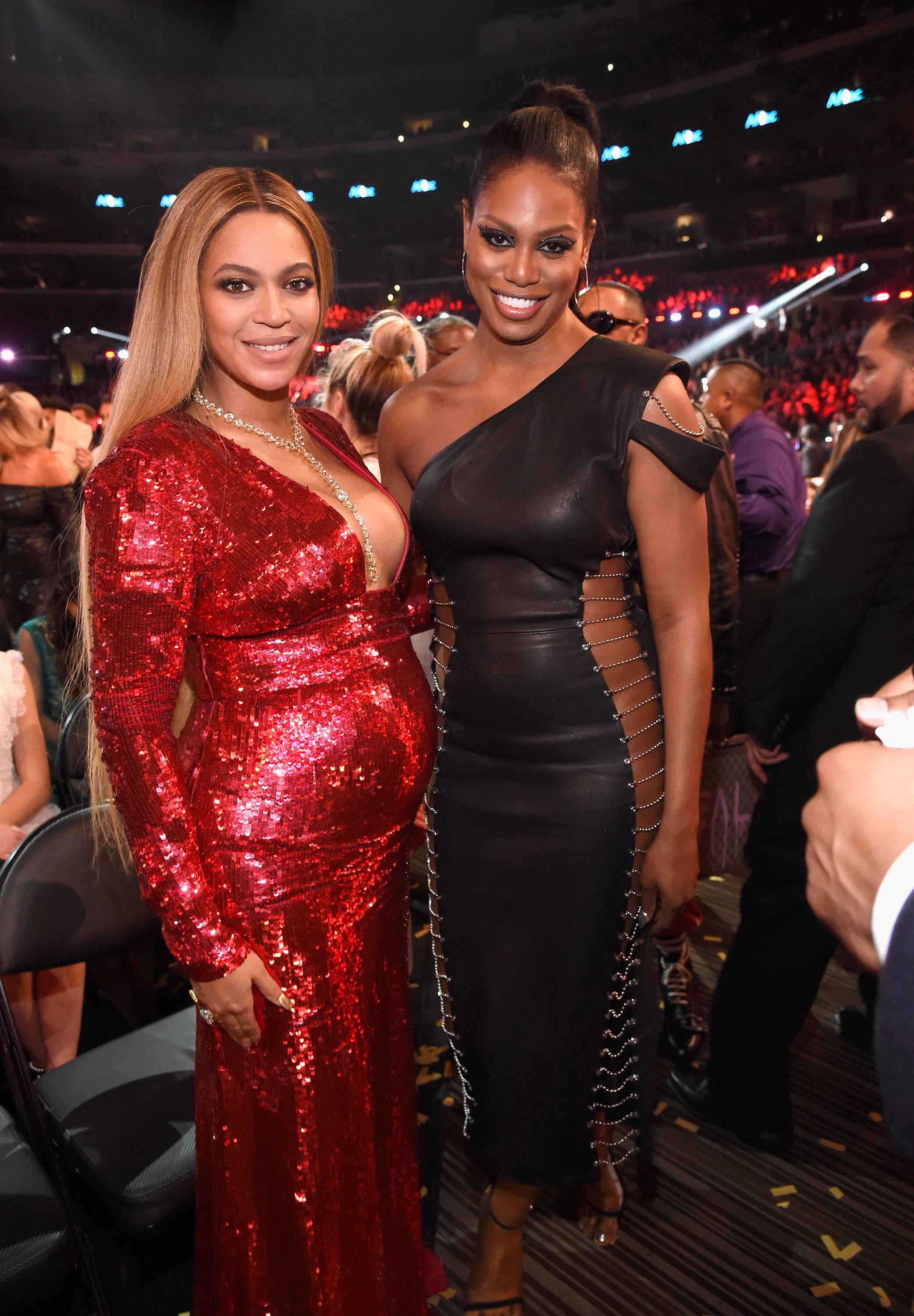 Laverne Cox attends The 59th GRAMMY Awards