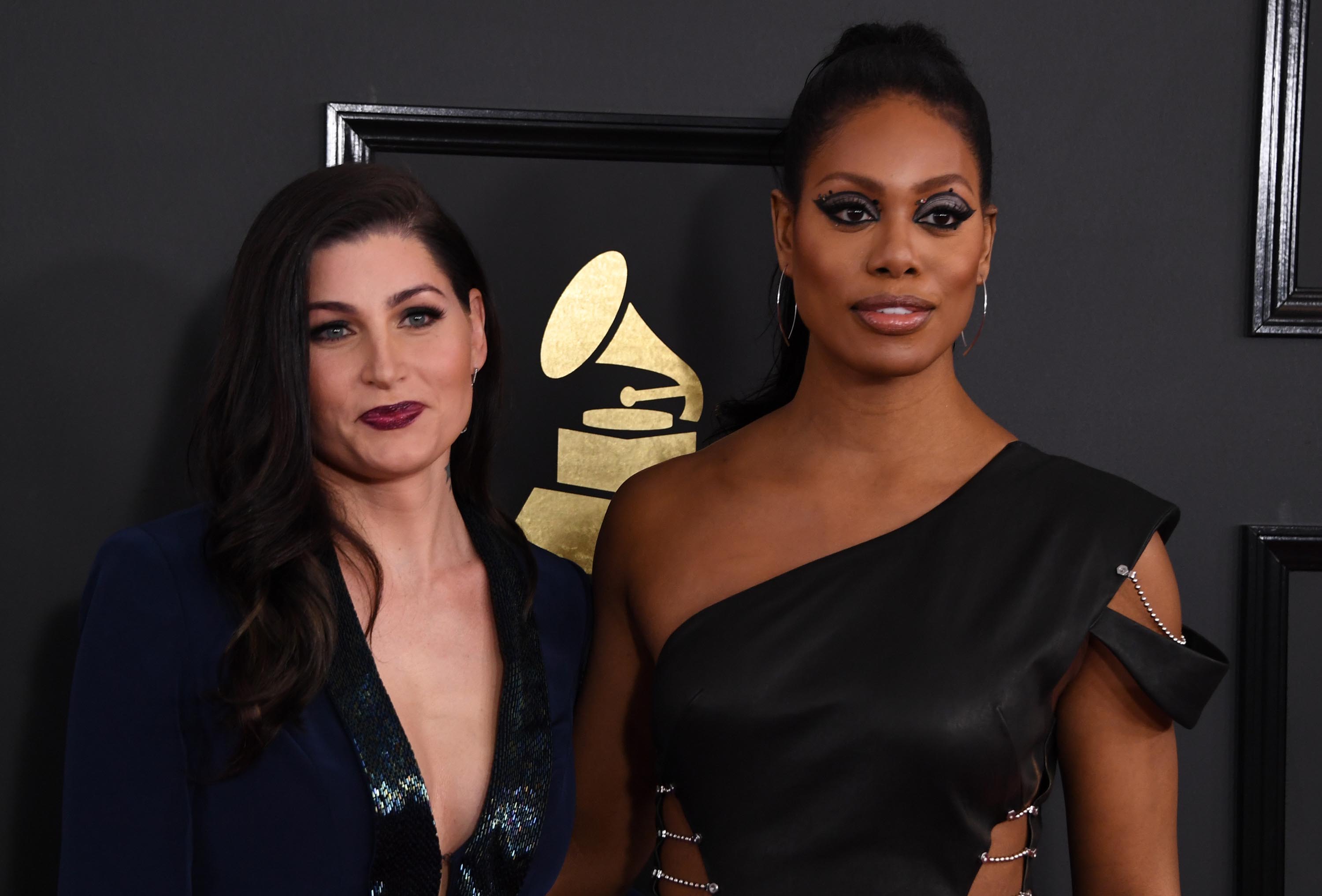 Laverne Cox attends The 59th GRAMMY Awards