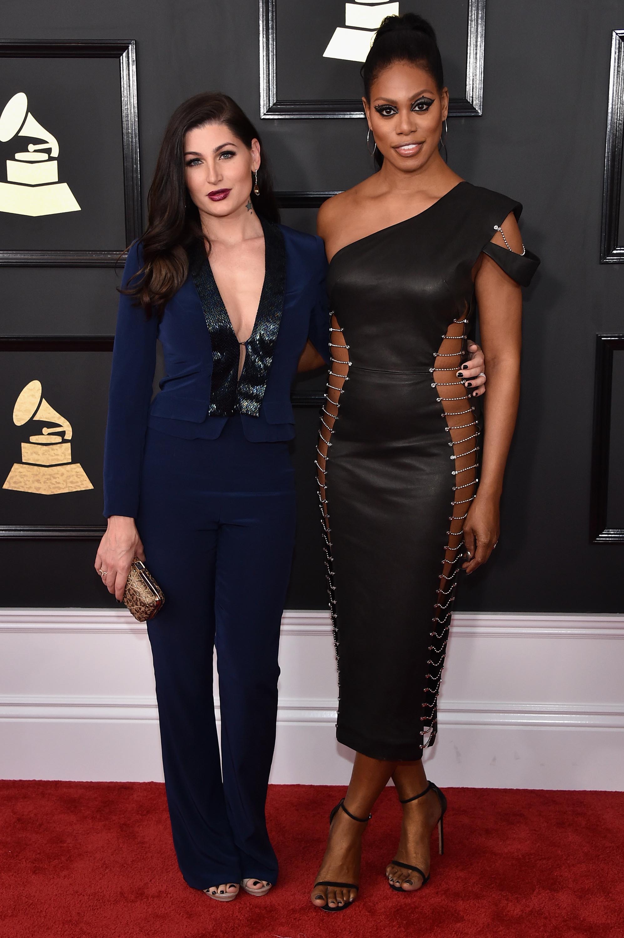 Laverne Cox attends The 59th GRAMMY Awards