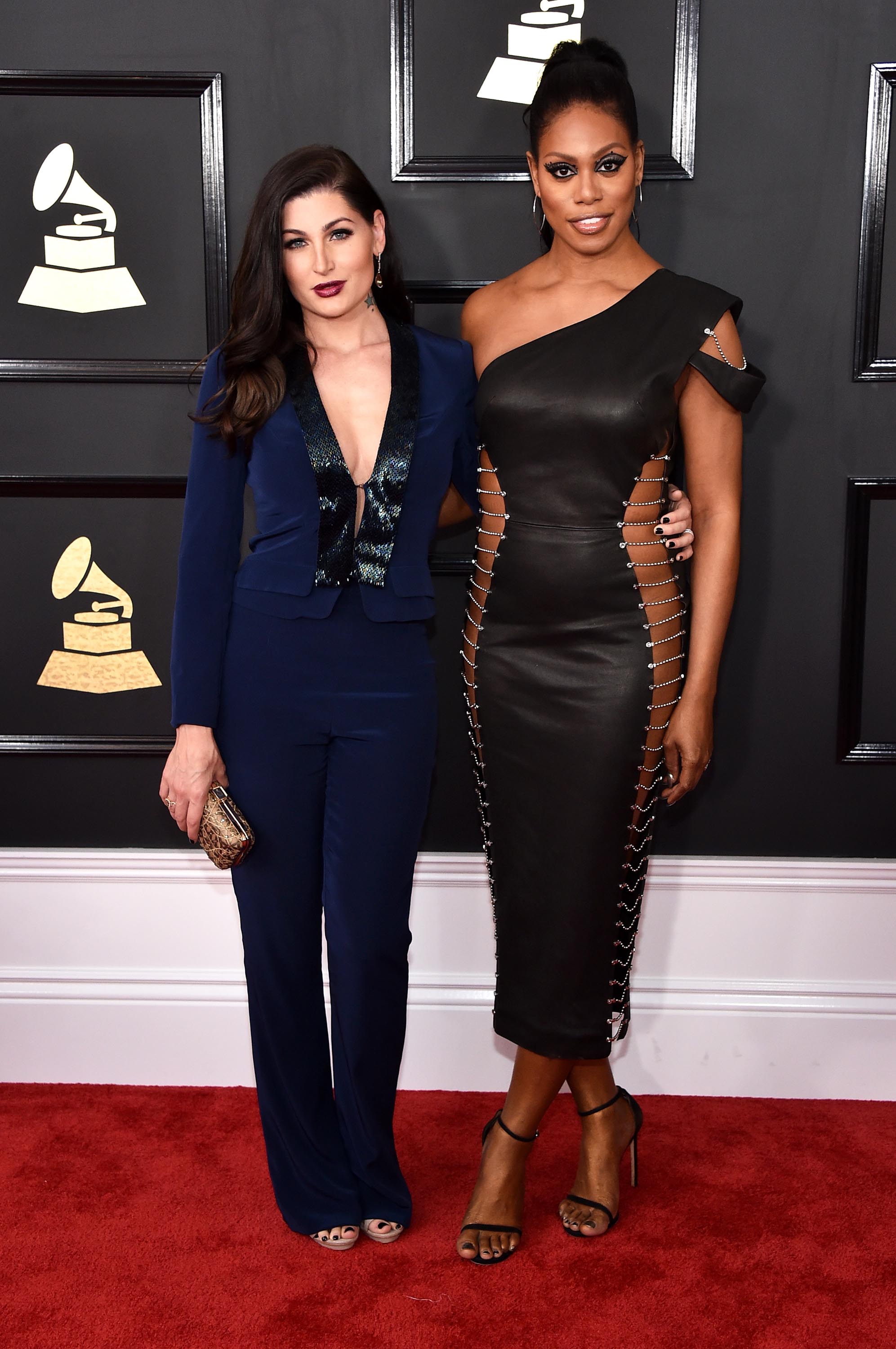 Laverne Cox attends The 59th GRAMMY Awards