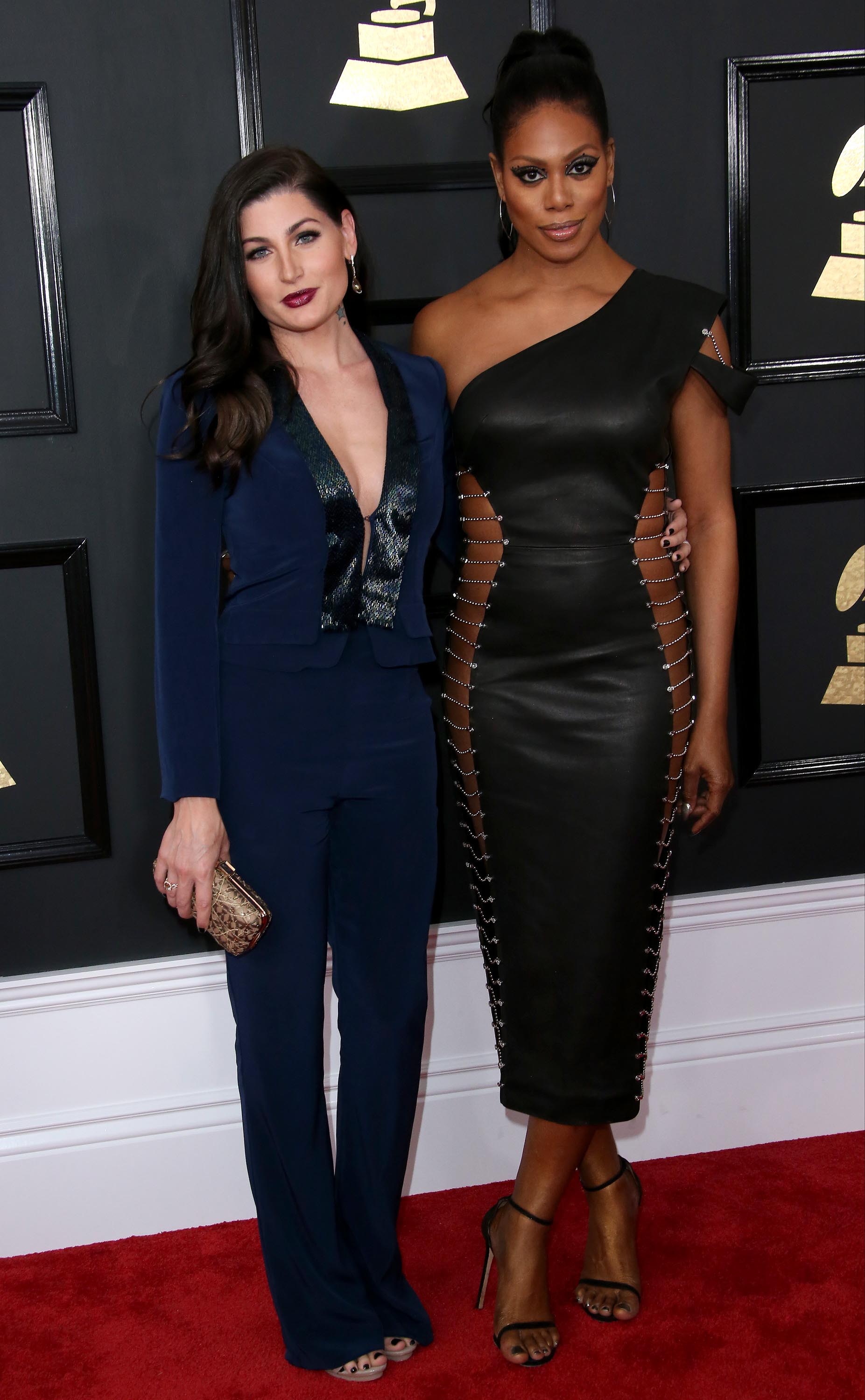 Laverne Cox attends The 59th GRAMMY Awards