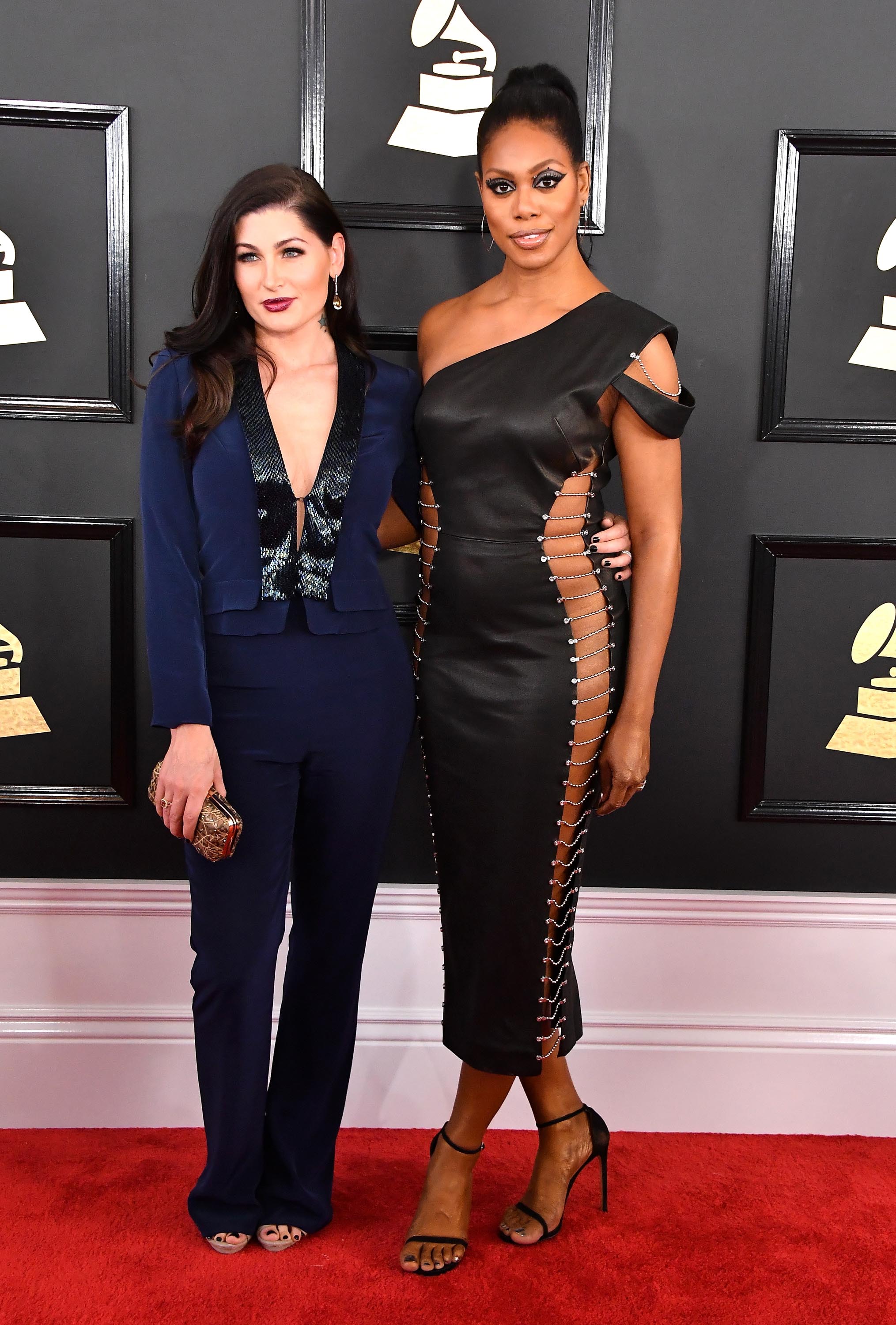 Laverne Cox attends The 59th GRAMMY Awards