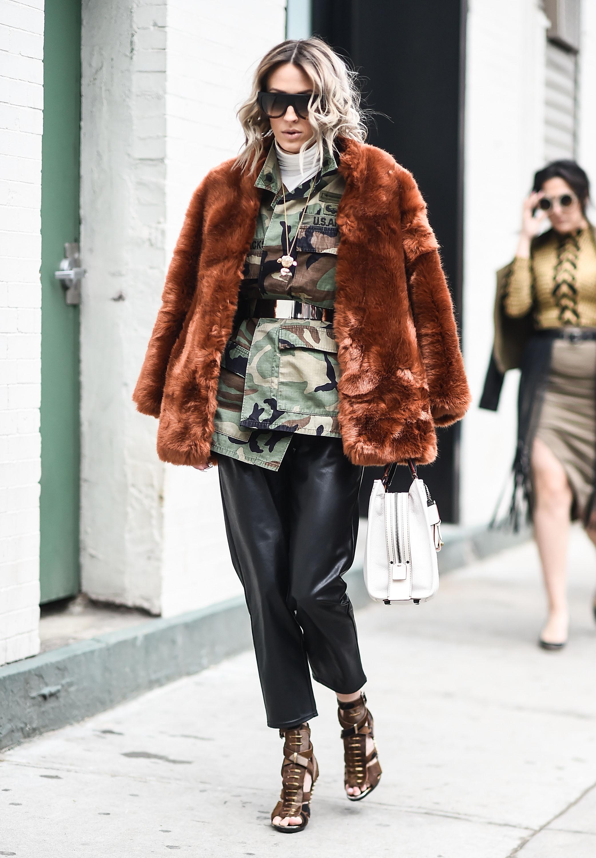 Olivia Barr street style in NYC
