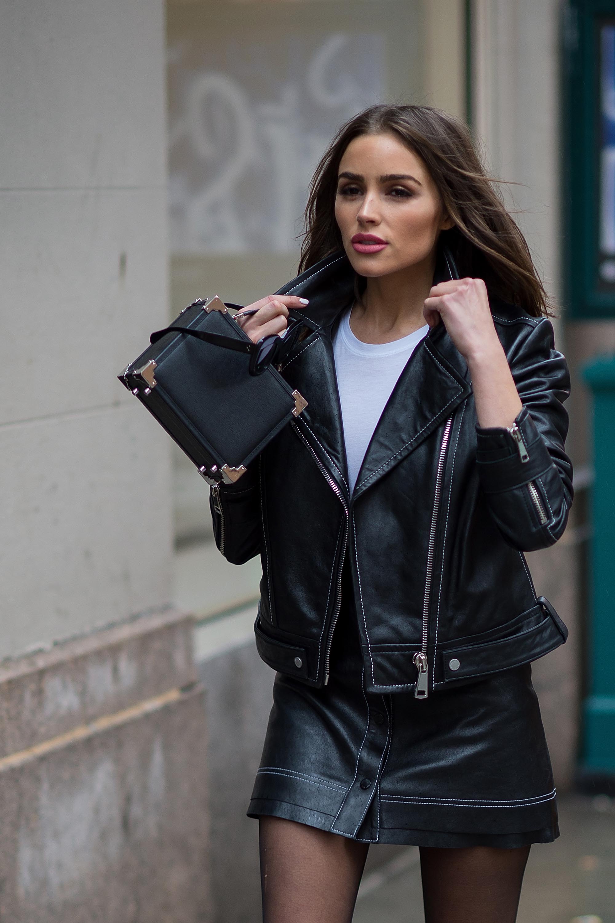 Olivia Culpo street style in NYC