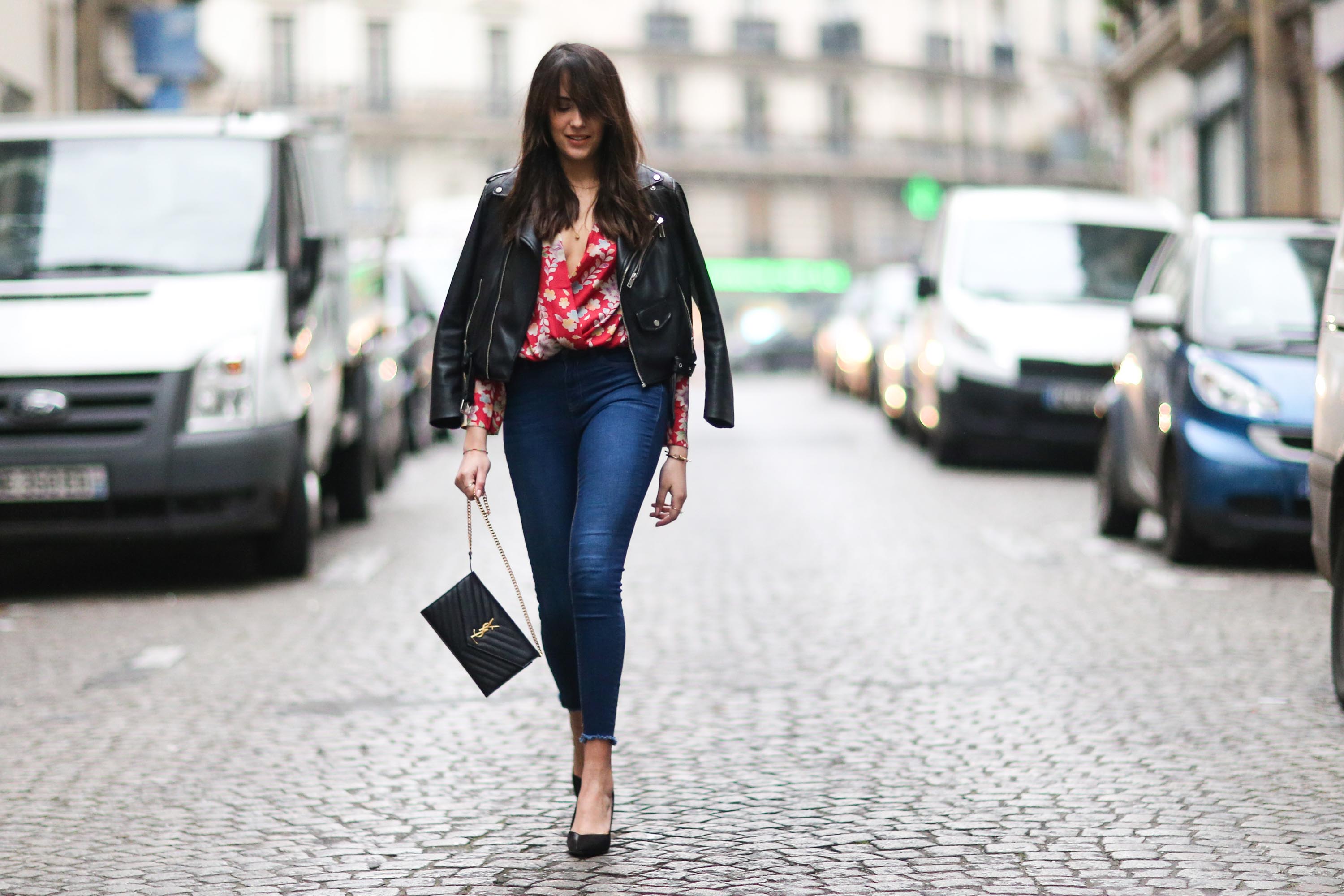 Sarah Benziane street style in Paris