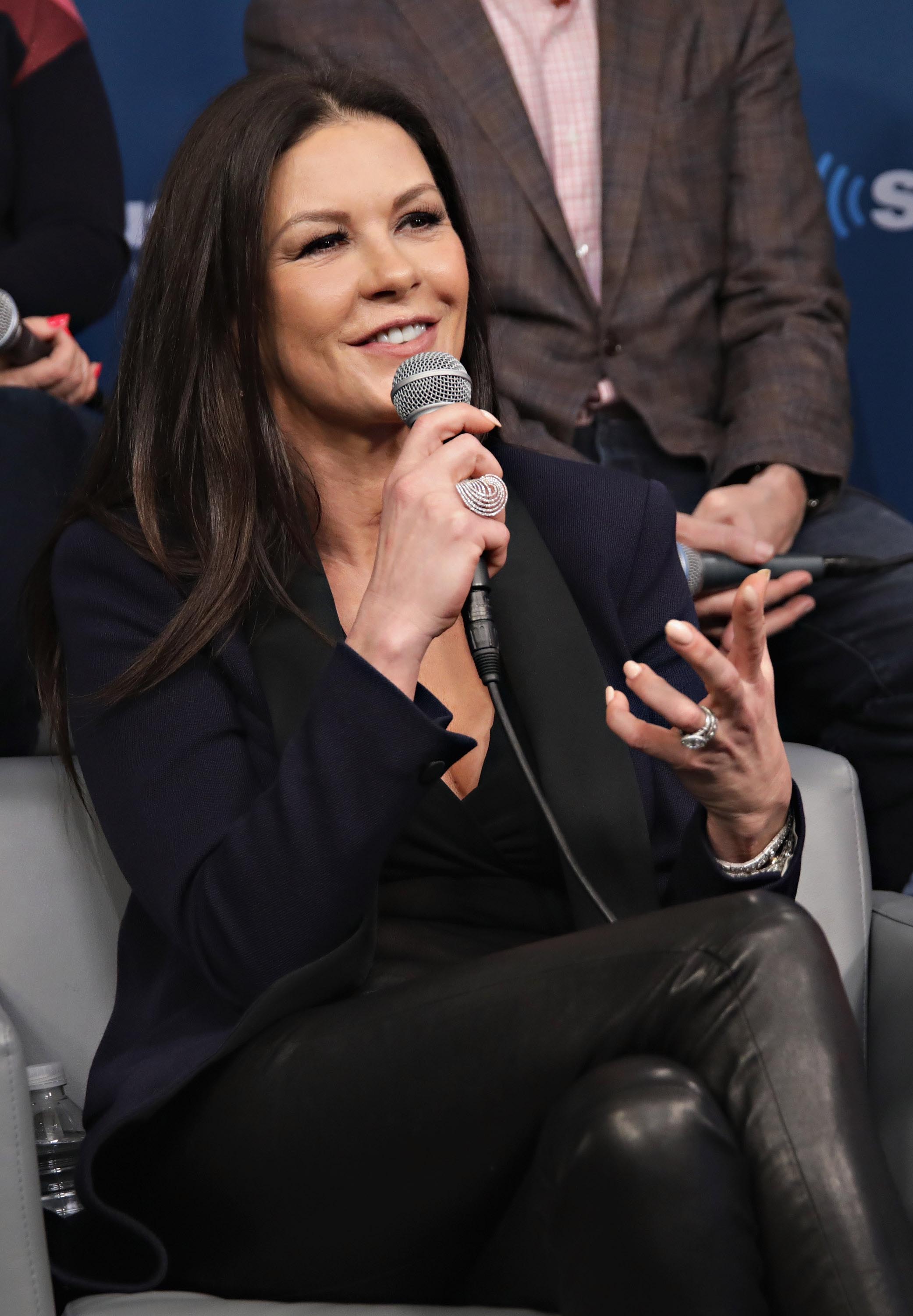 Catherine Zeta-Jones visits the SiriusXM Studios for the ‘Town Hall’