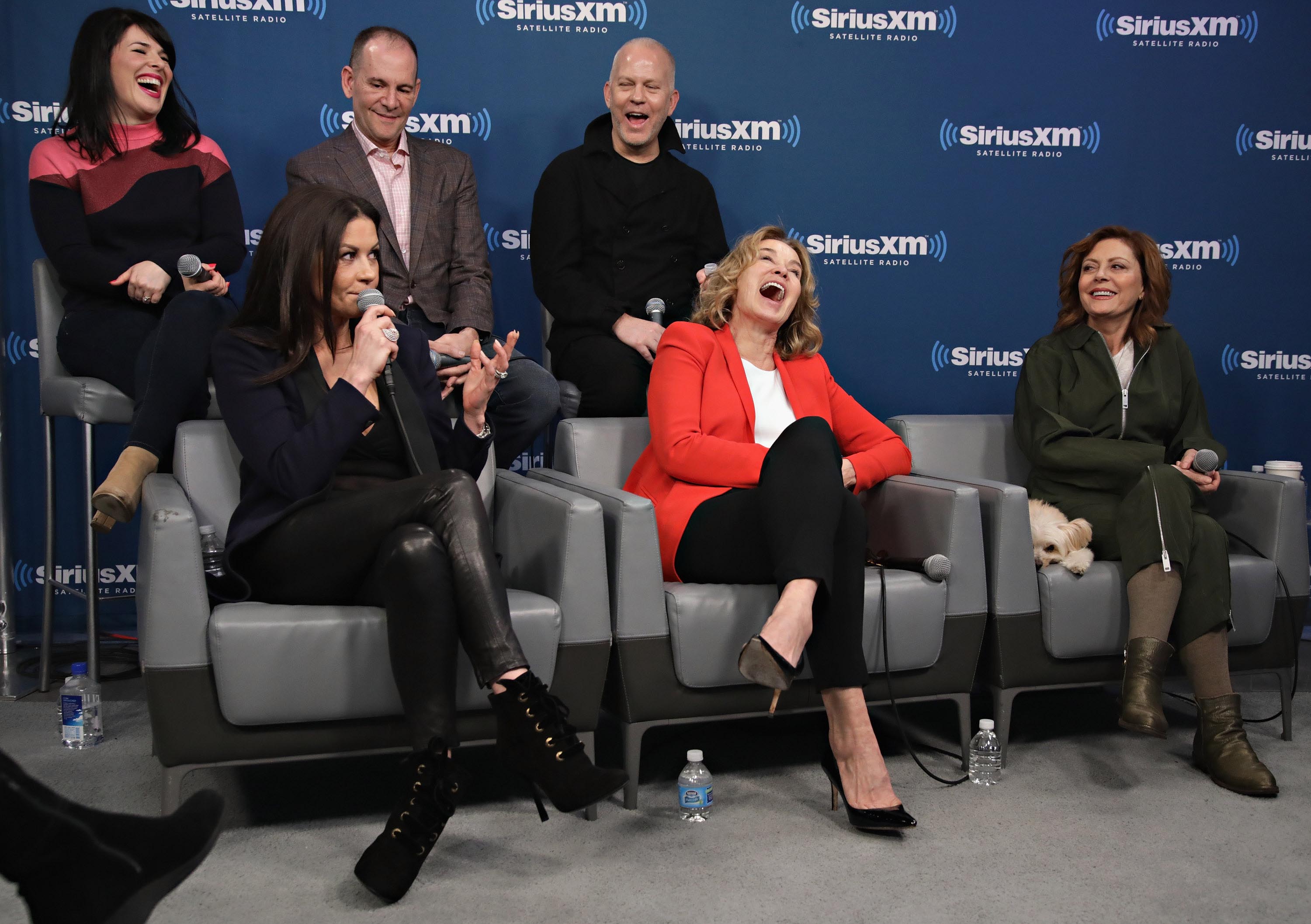 Catherine Zeta-Jones visits the SiriusXM Studios for the ‘Town Hall’