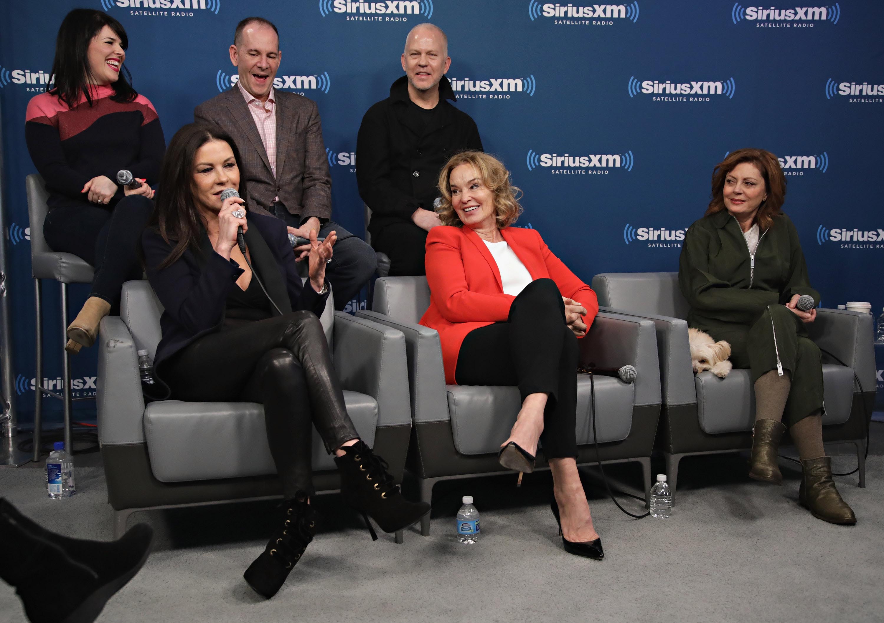 Catherine Zeta-Jones visits the SiriusXM Studios for the ‘Town Hall’