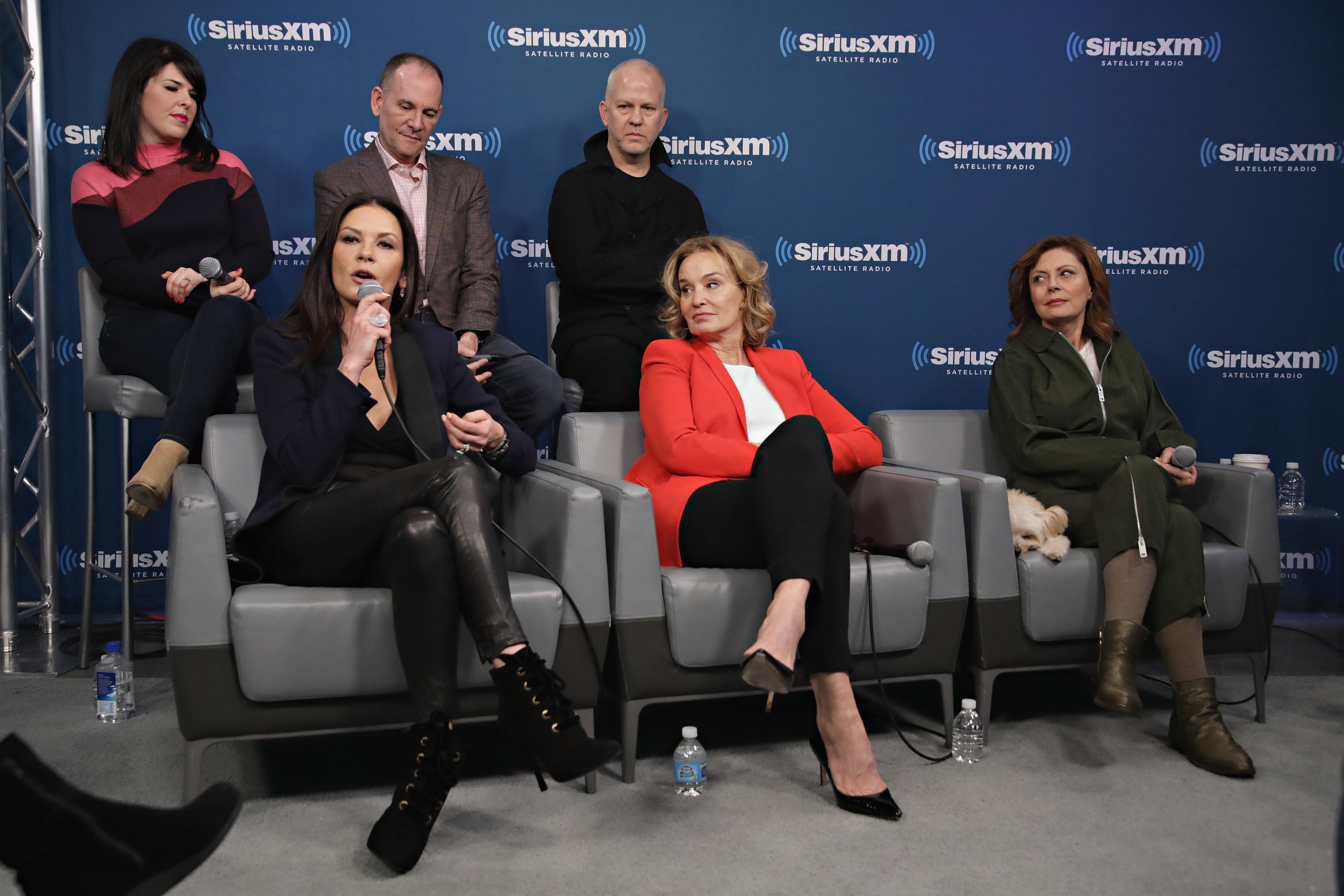 Catherine Zeta-Jones visits the SiriusXM Studios for the ‘Town Hall’