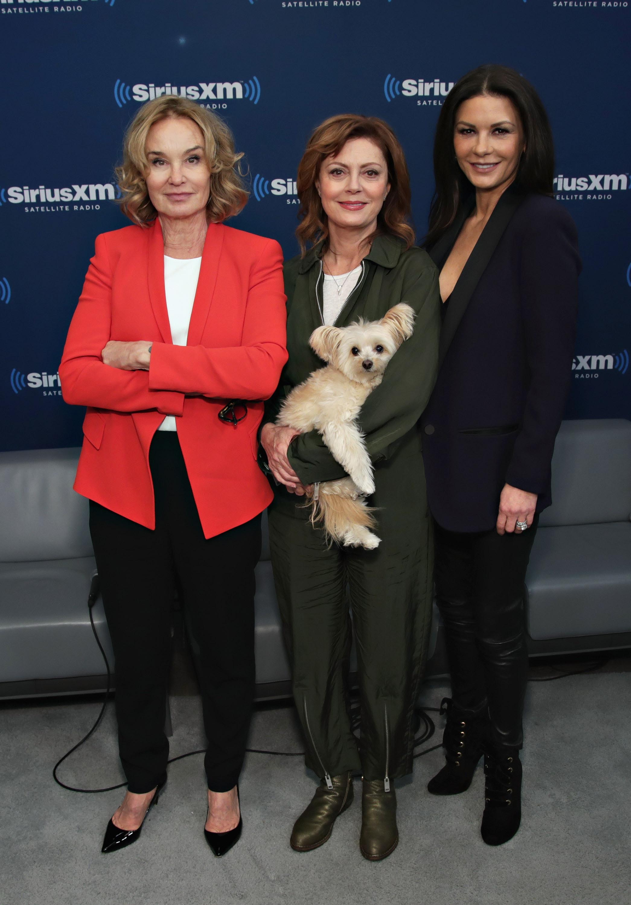 Catherine Zeta-Jones visits the SiriusXM Studios for the ‘Town Hall’