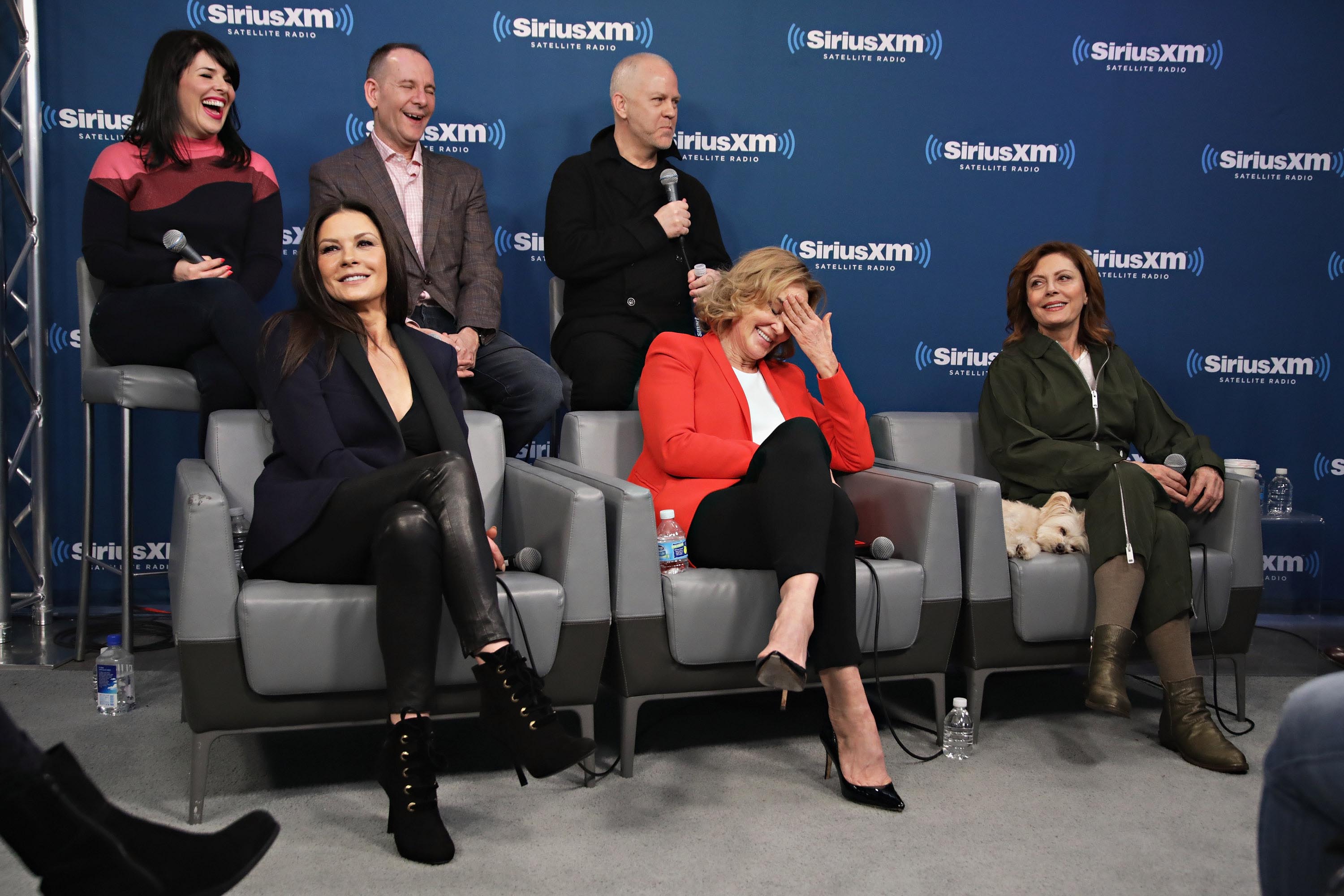 Catherine Zeta-Jones visits the SiriusXM Studios for the ‘Town Hall’