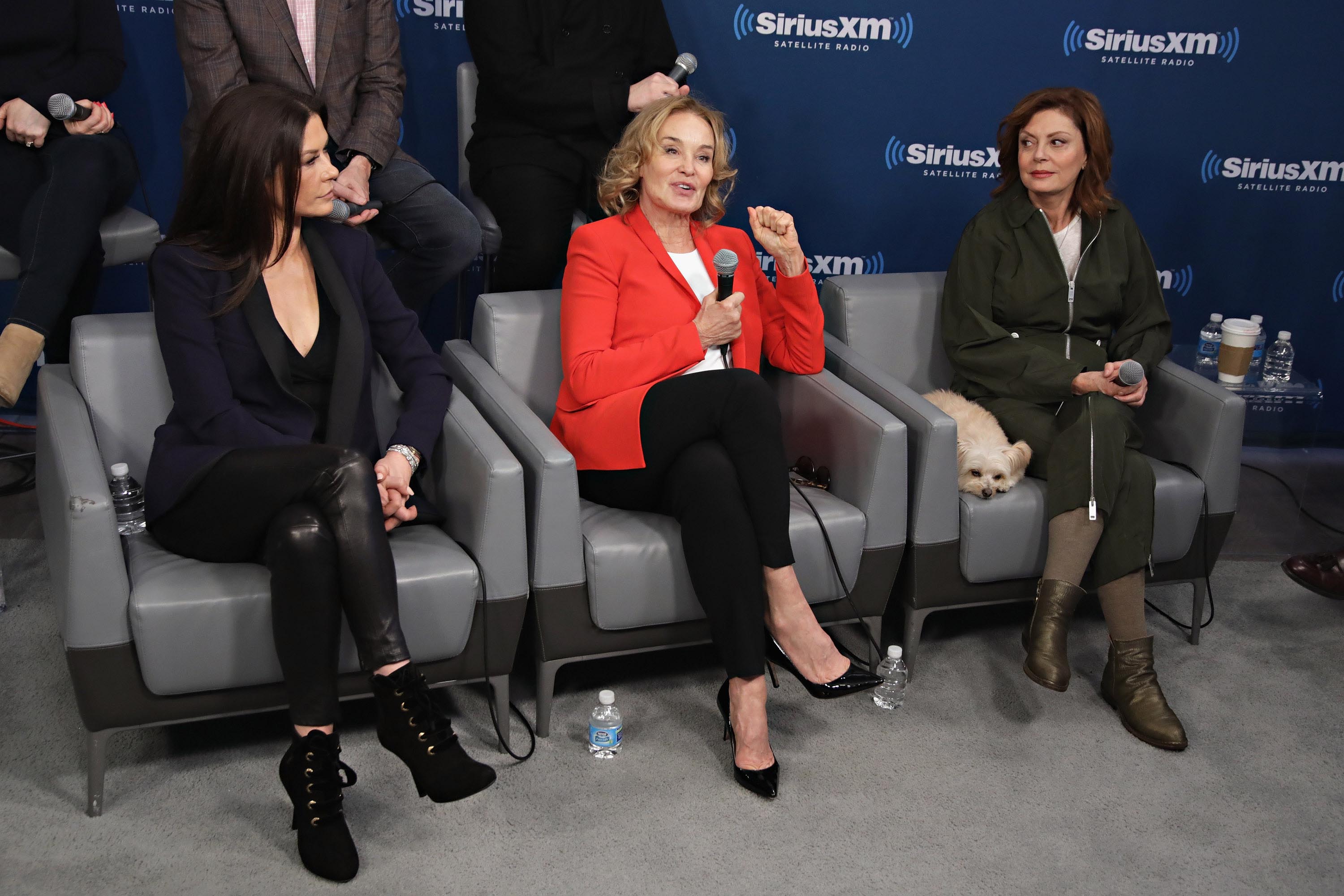 Catherine Zeta-Jones visits the SiriusXM Studios for the ‘Town Hall’