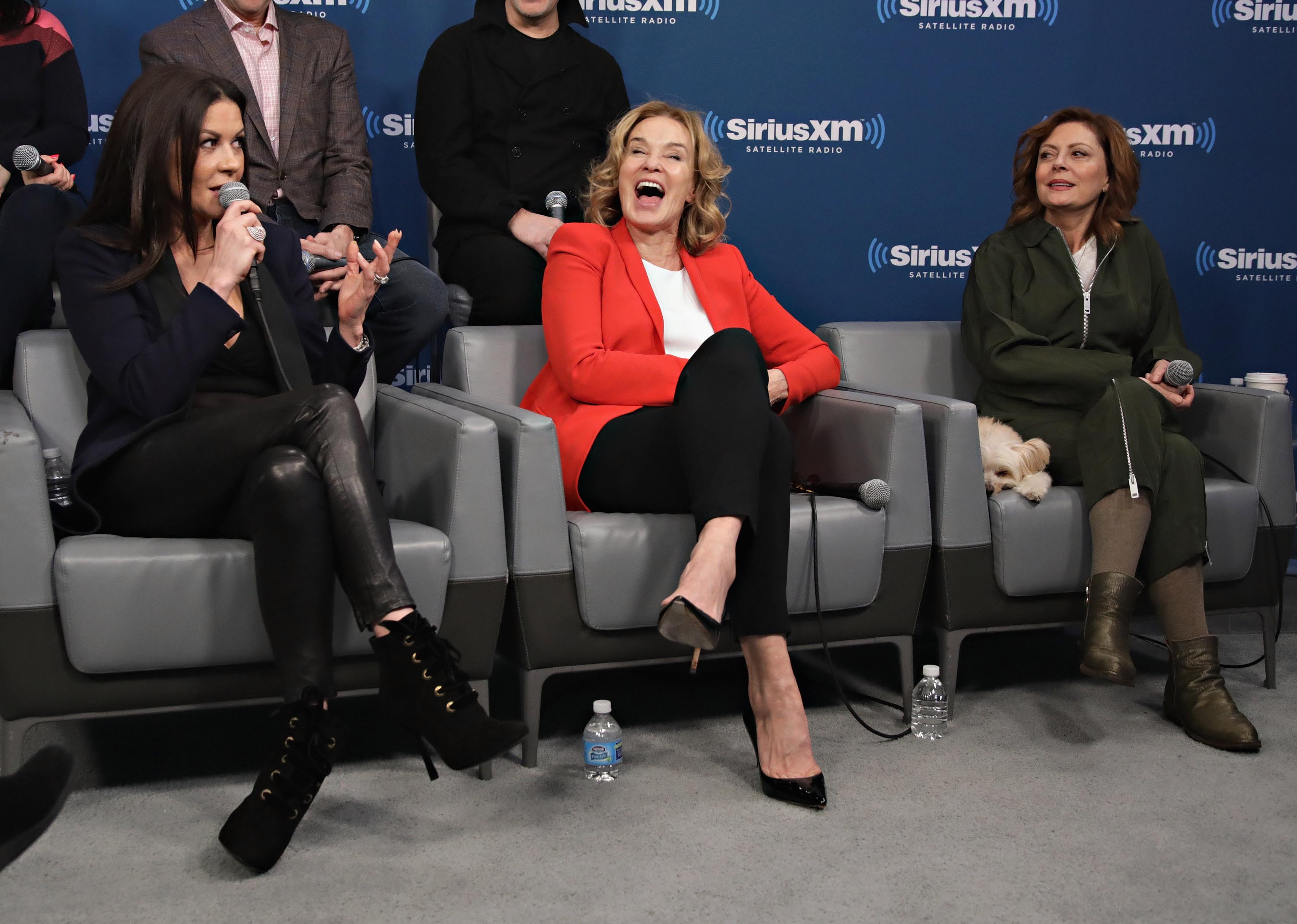 Catherine Zeta-Jones visits the SiriusXM Studios for the ‘Town Hall’