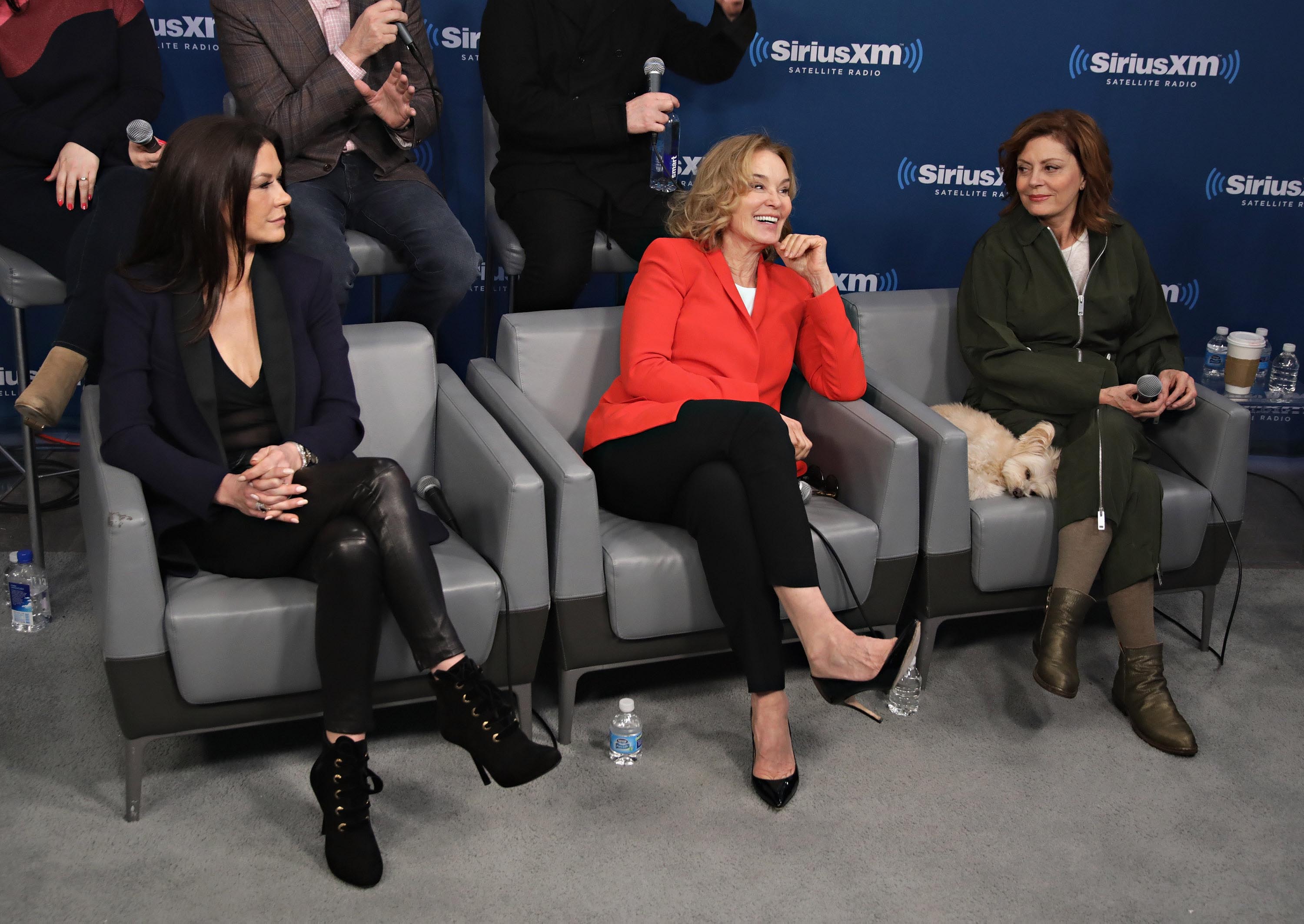 Catherine Zeta-Jones visits the SiriusXM Studios for the ‘Town Hall’