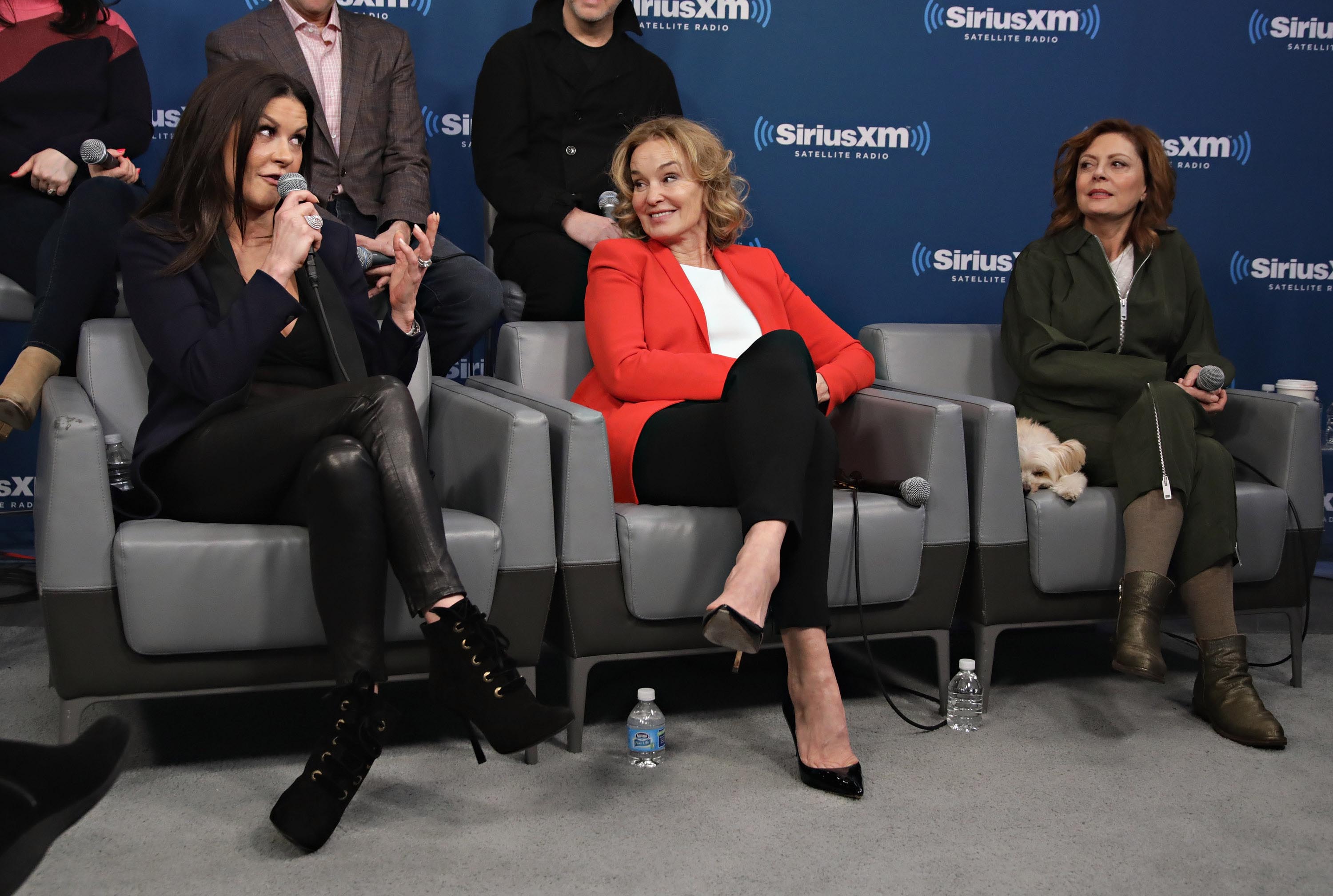 Catherine Zeta-Jones visits the SiriusXM Studios for the ‘Town Hall’